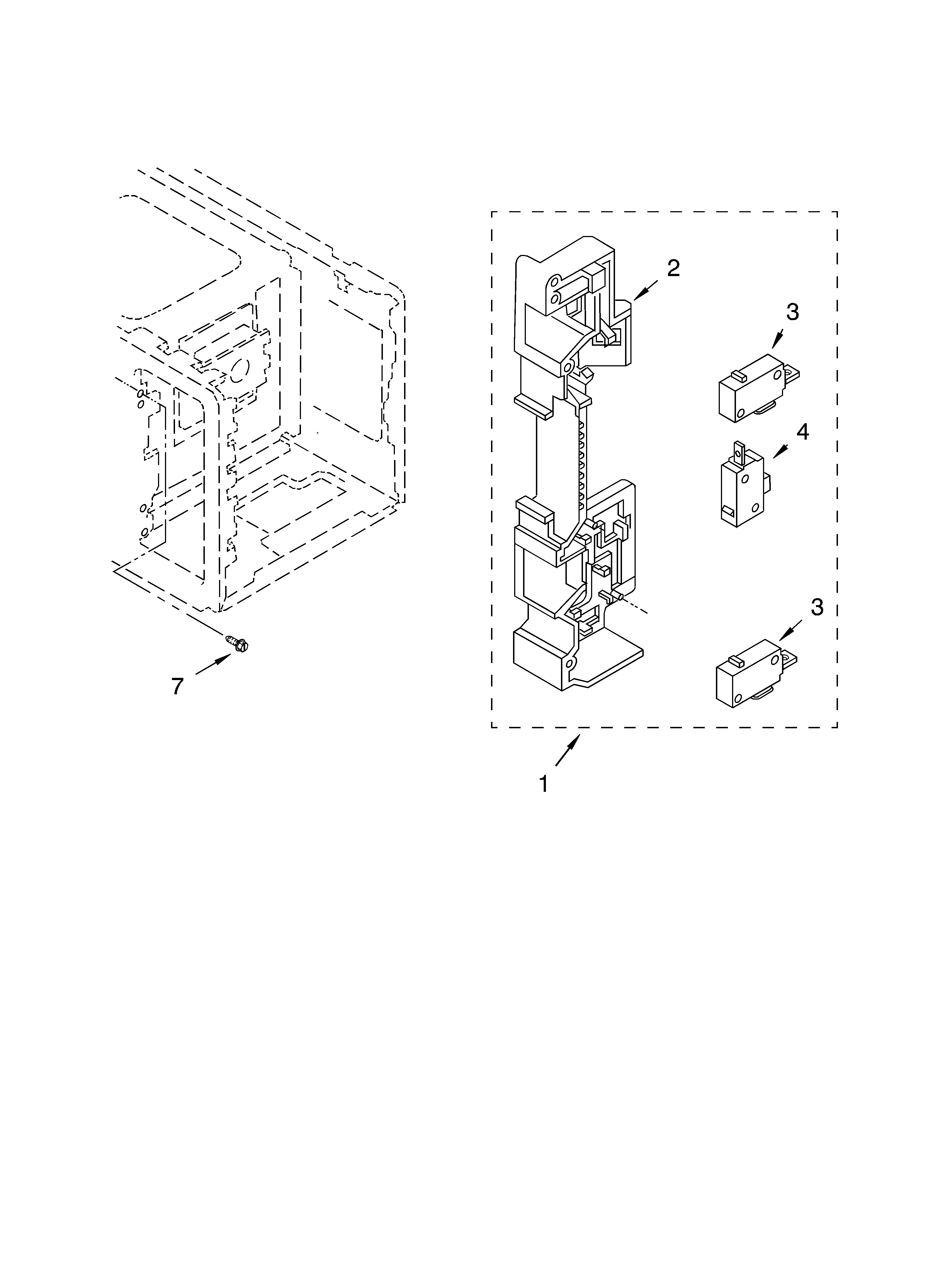 Whirlpool MT4110XKB0 latch board diagram