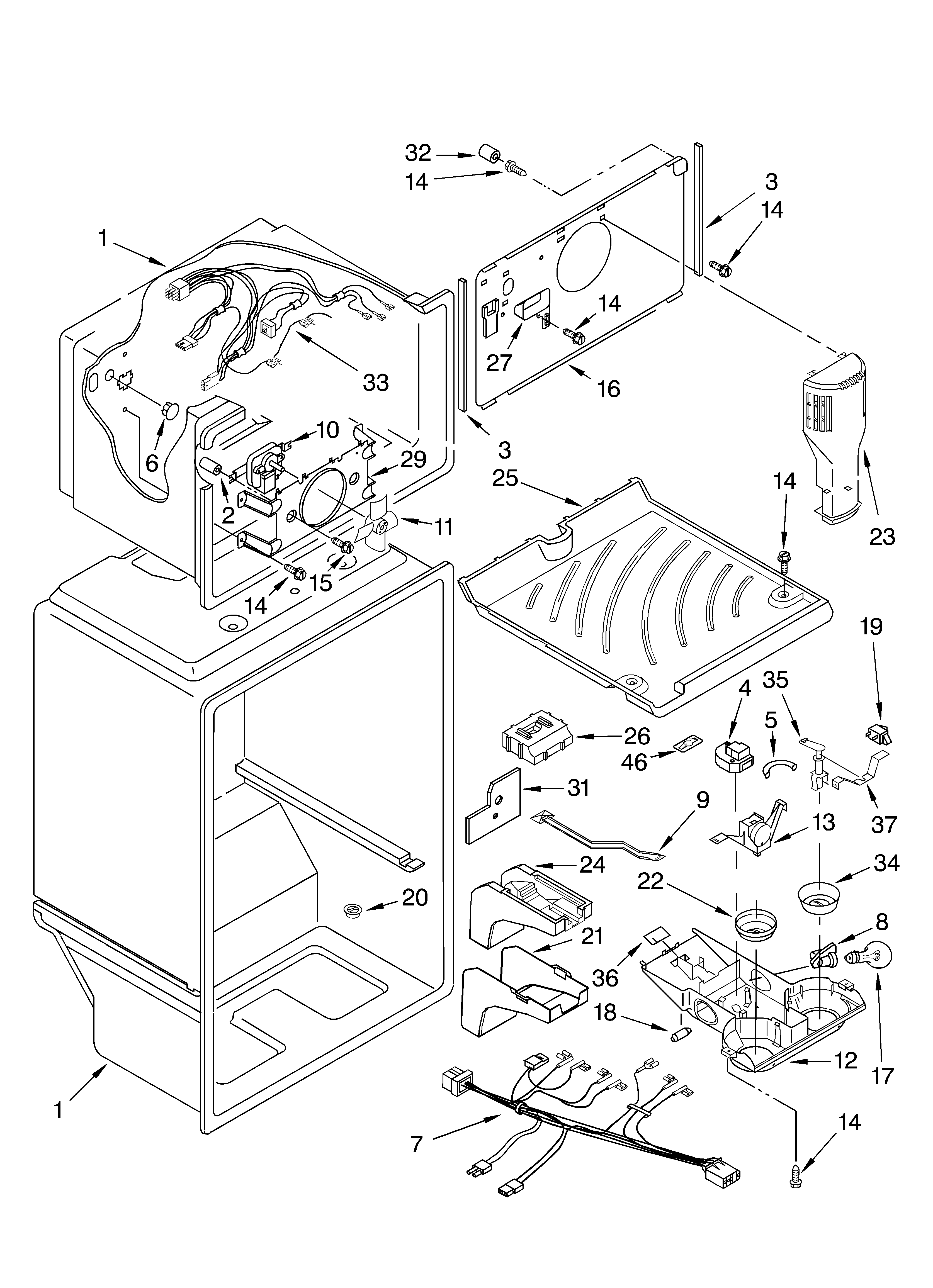 Whirlpool ET9FTKXKT01 liner diagram