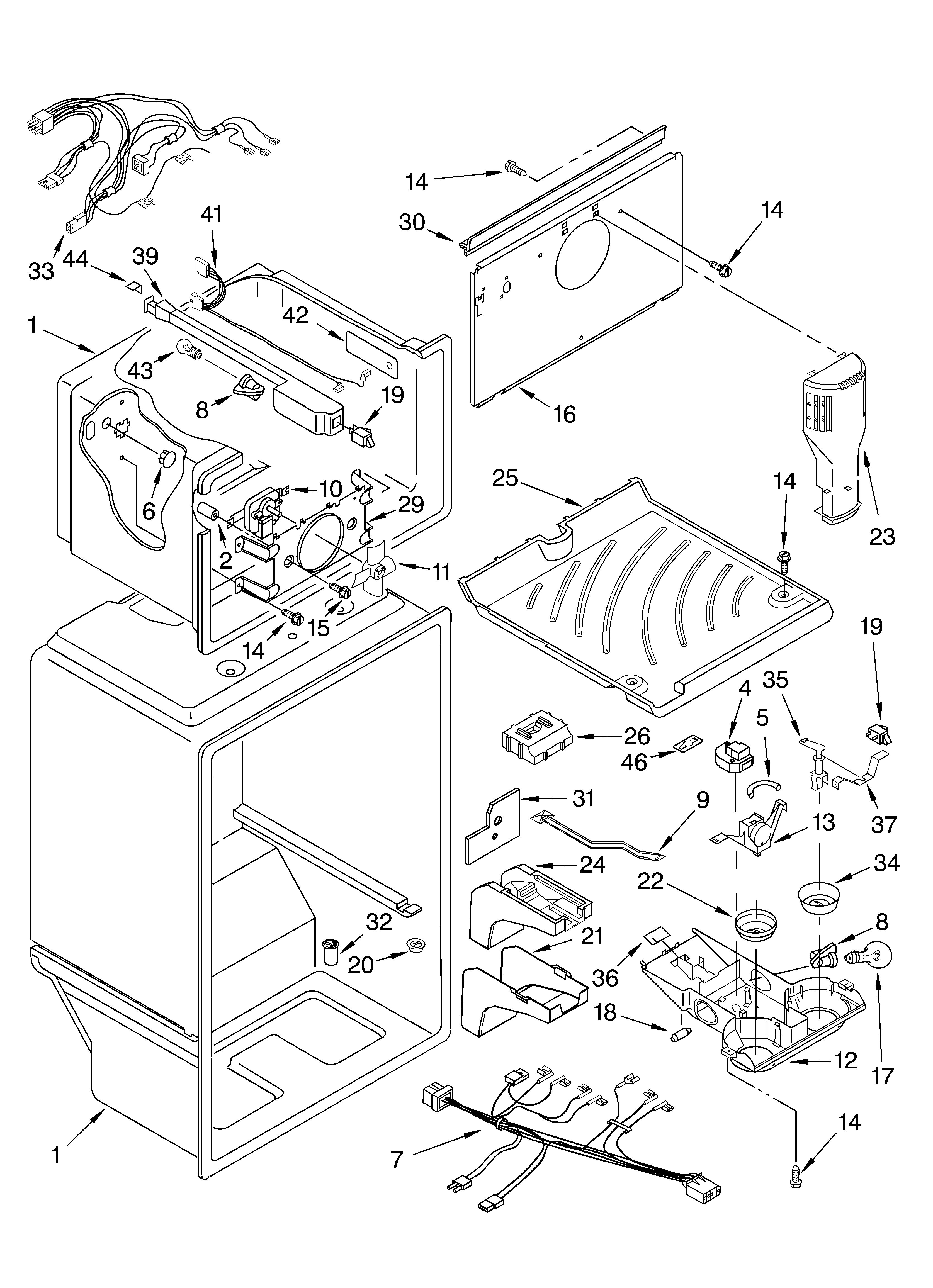 Whirlpool ET8NHMXKT01 liner diagram