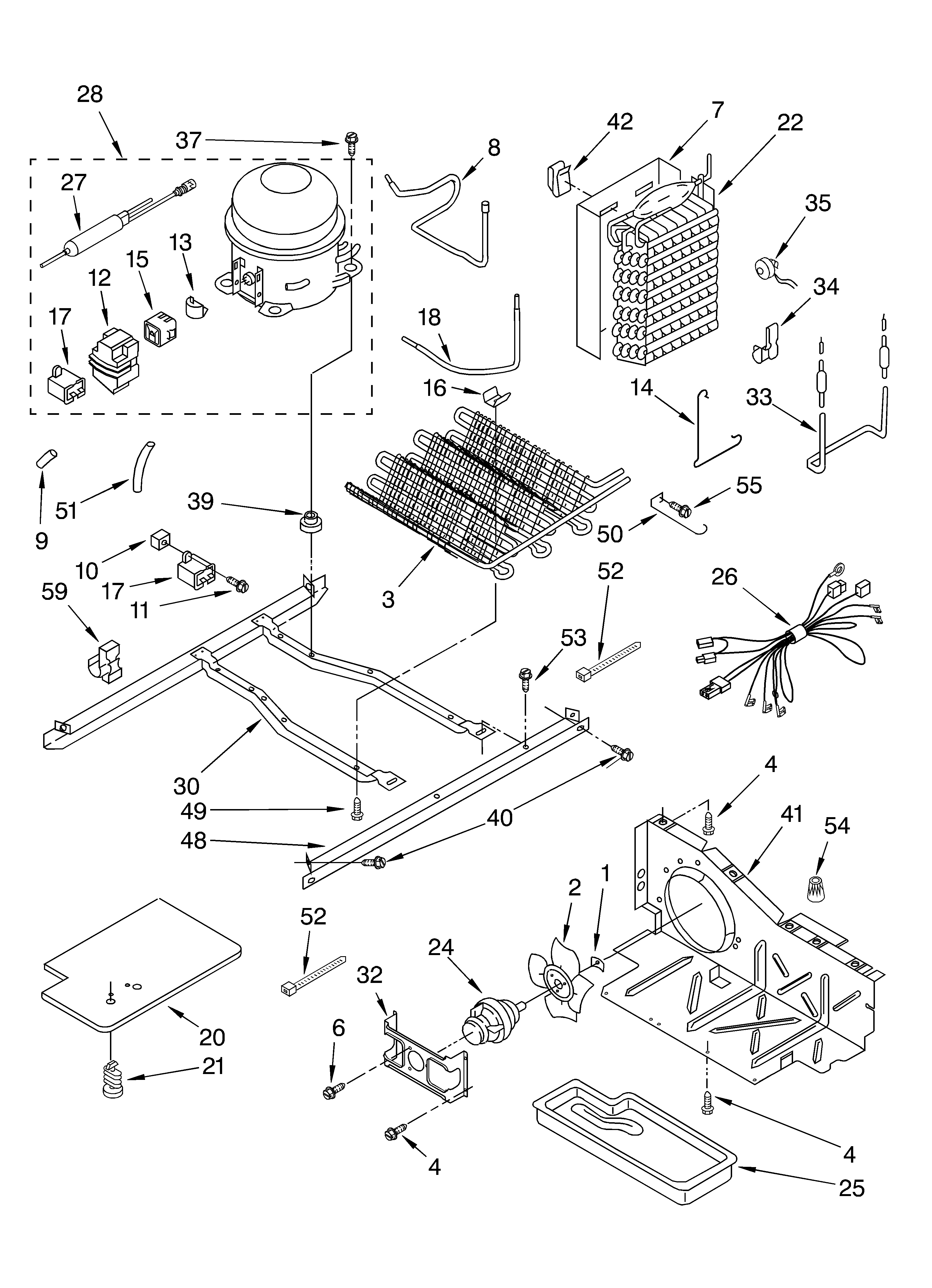 Whirlpool 6ED2FHKXKQ00 unit/optional diagram