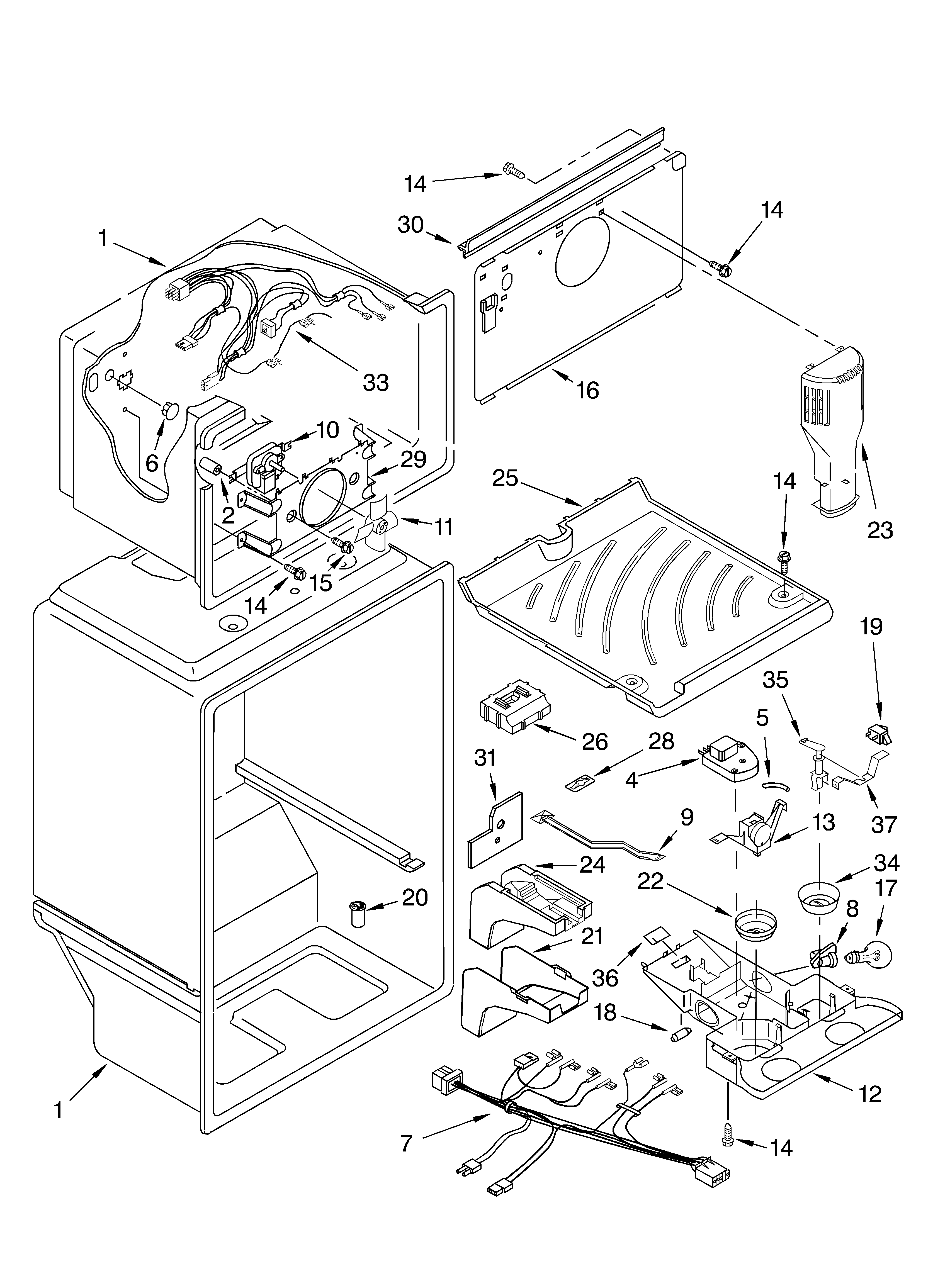 Whirlpool ET8CHMXKB01 liner diagram