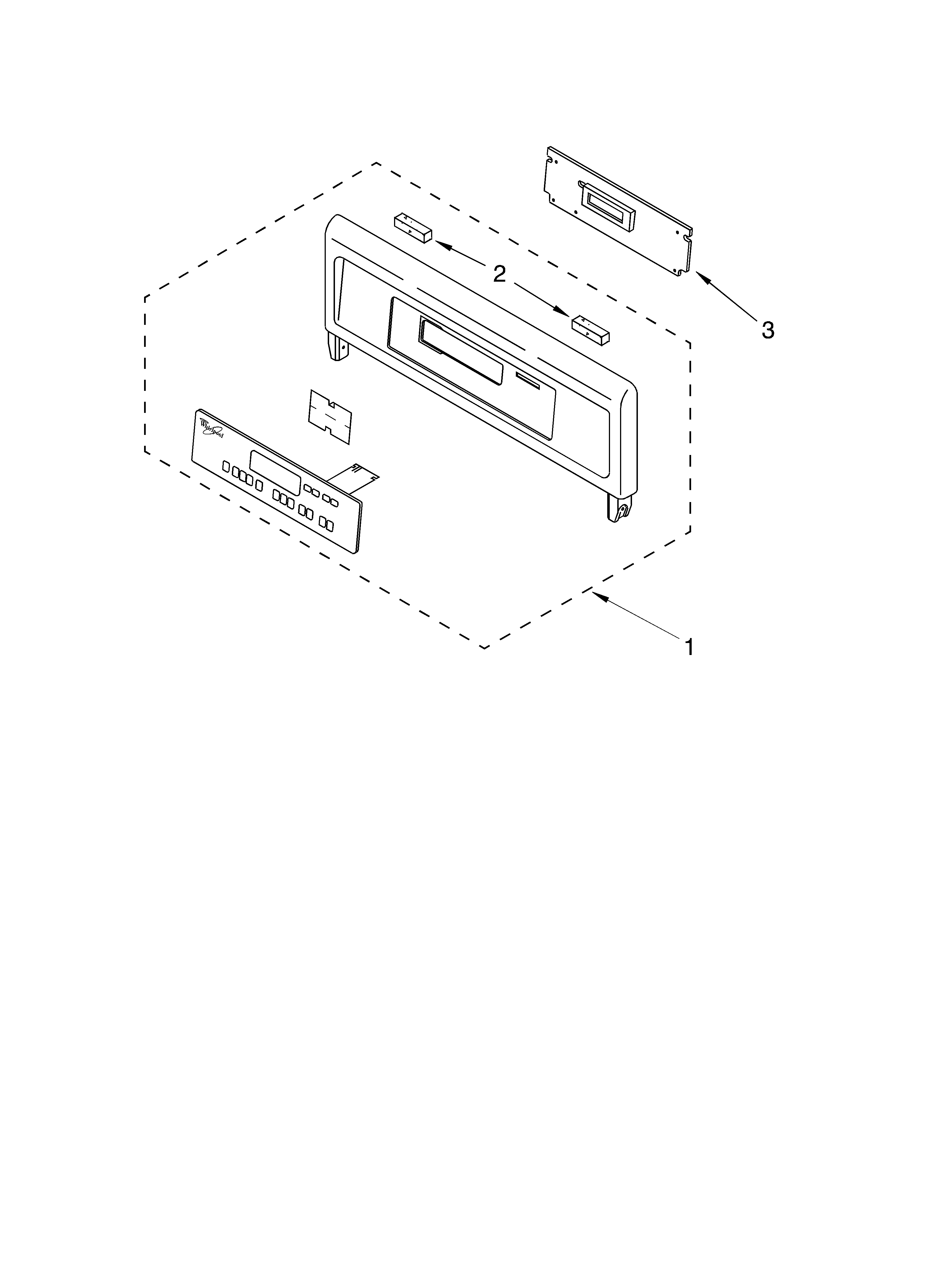 Whirlpool RBS305PDB13 control panel diagram