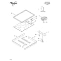 Whirlpool RS696PXGB9 cooktop/literature diagram