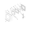 Whirlpool RS696PXGB9 oven door diagram
