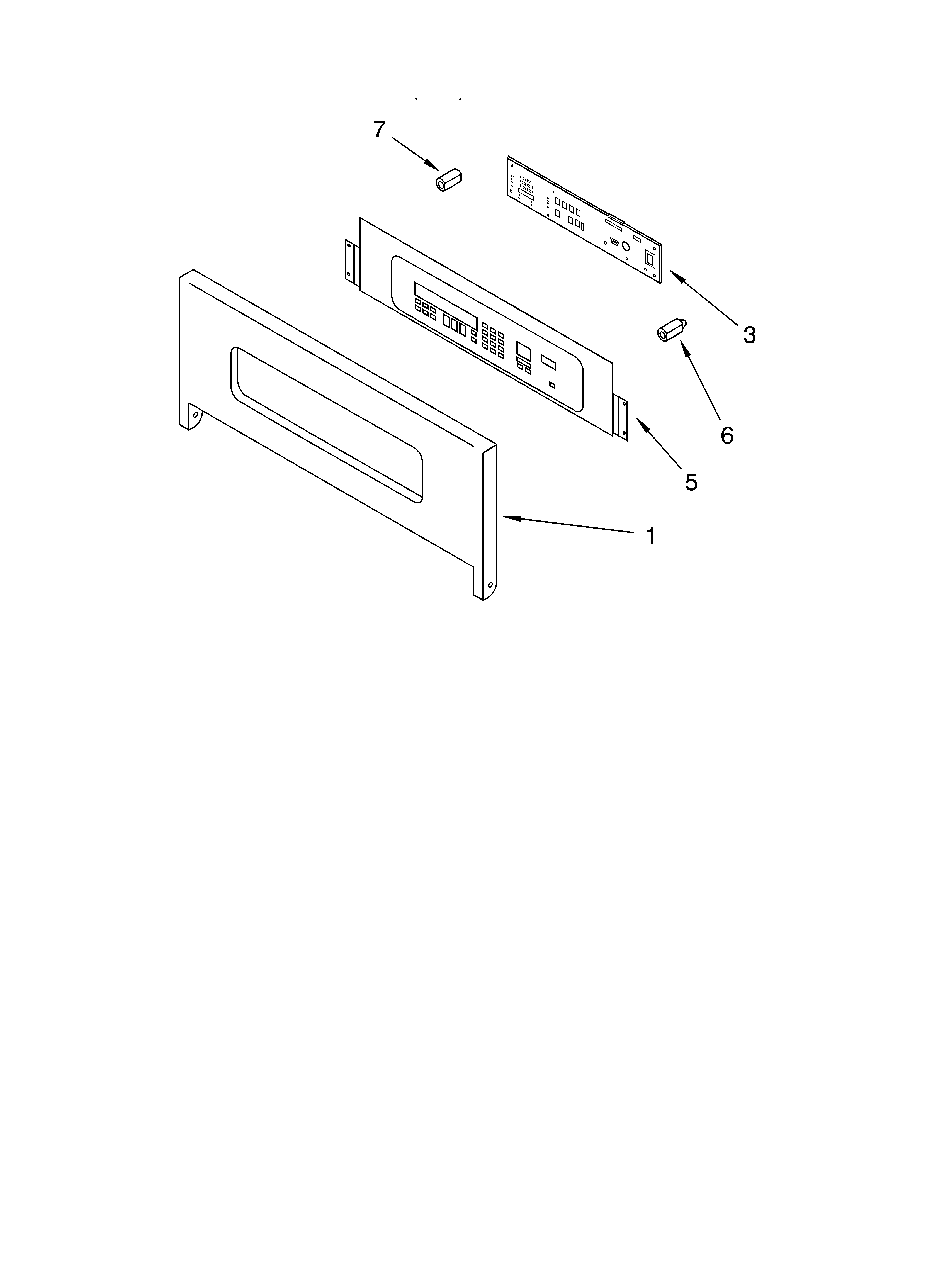 KitchenAid KEBC276KBL1 control panel diagram