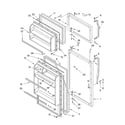 Whirlpool ET4WSKXKT01 door diagram