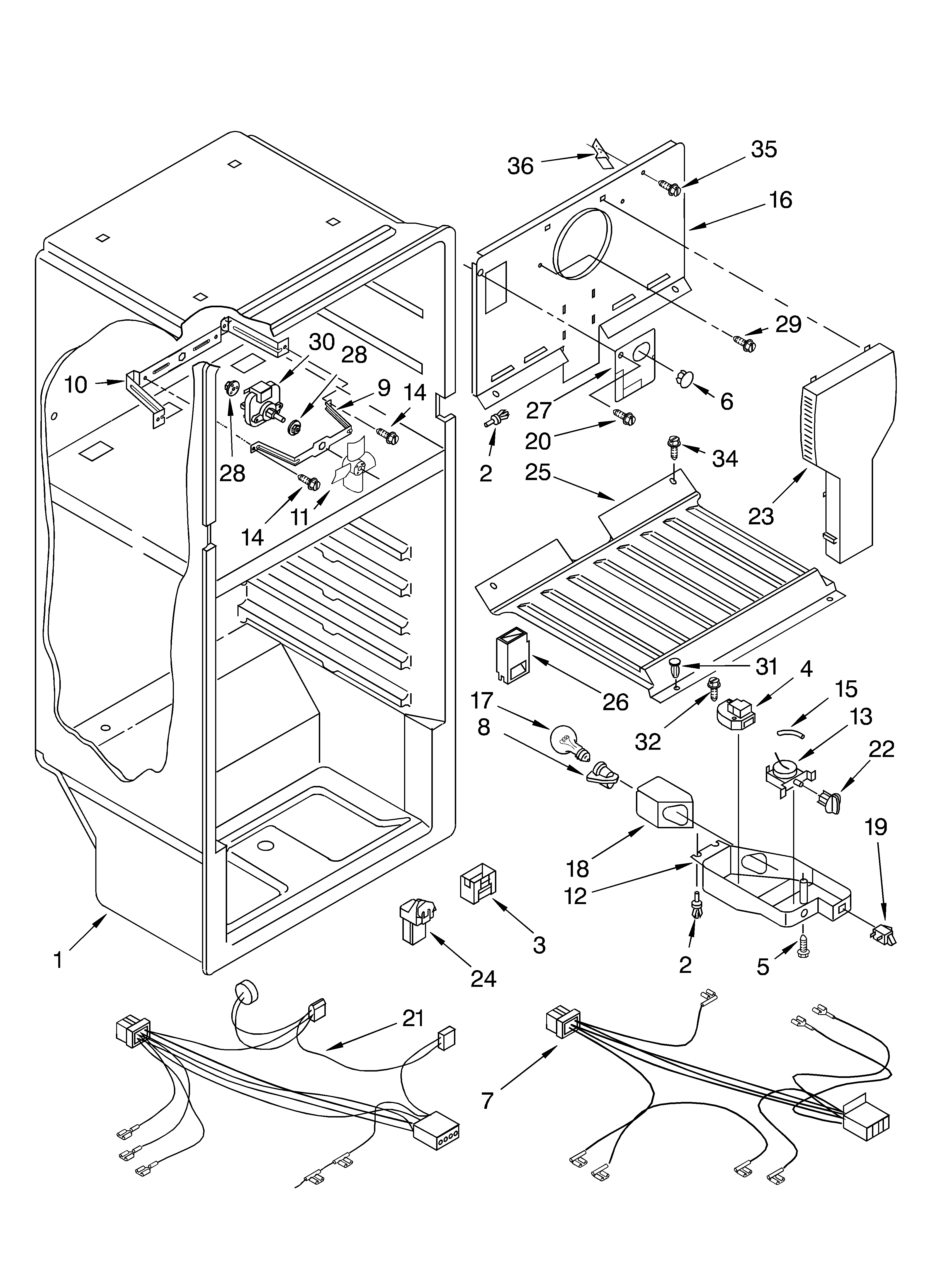 Whirlpool ET4WSKYKT01 liner diagram
