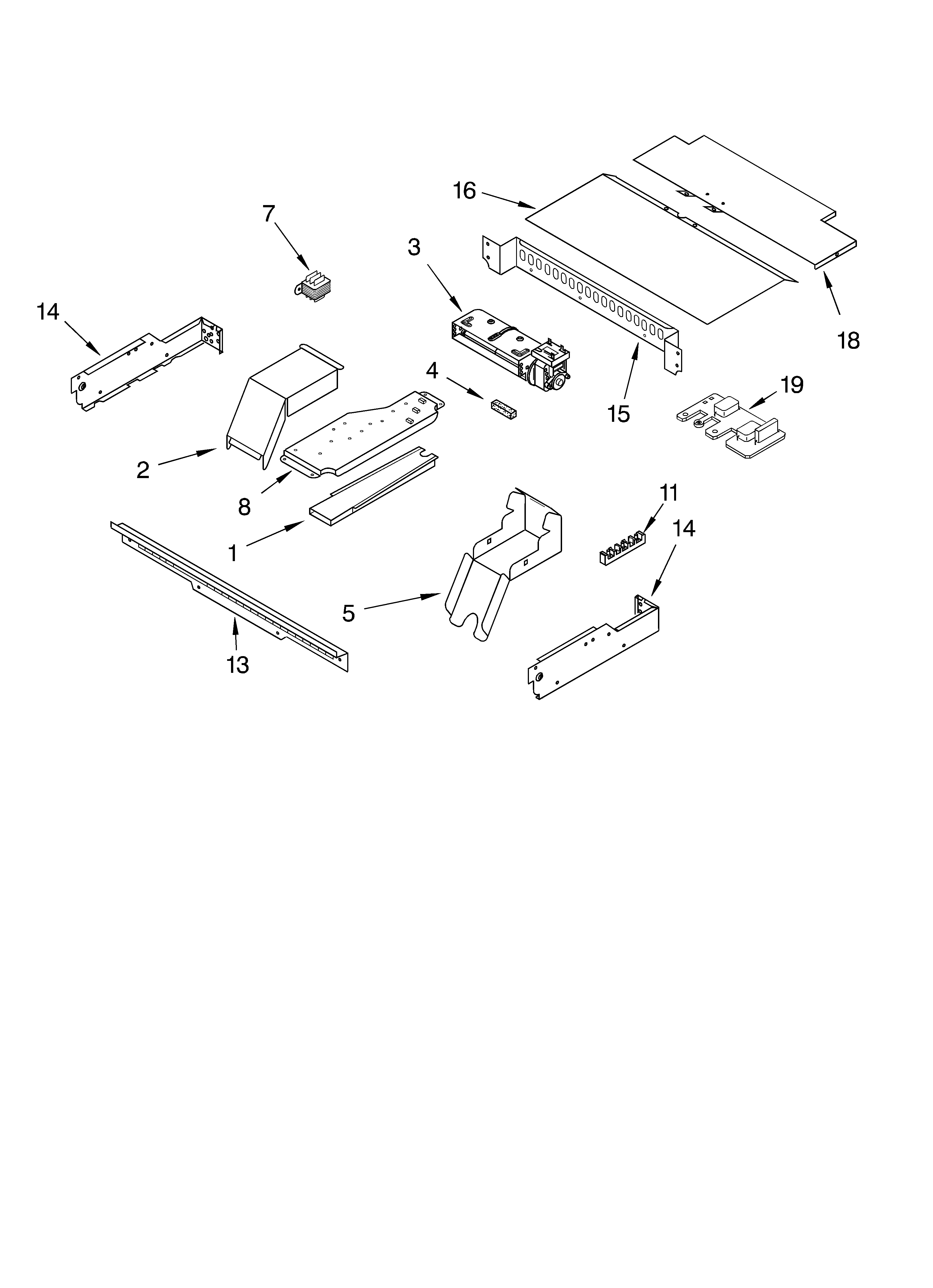 Whirlpool RBD306PDB13 top venting/optional diagram