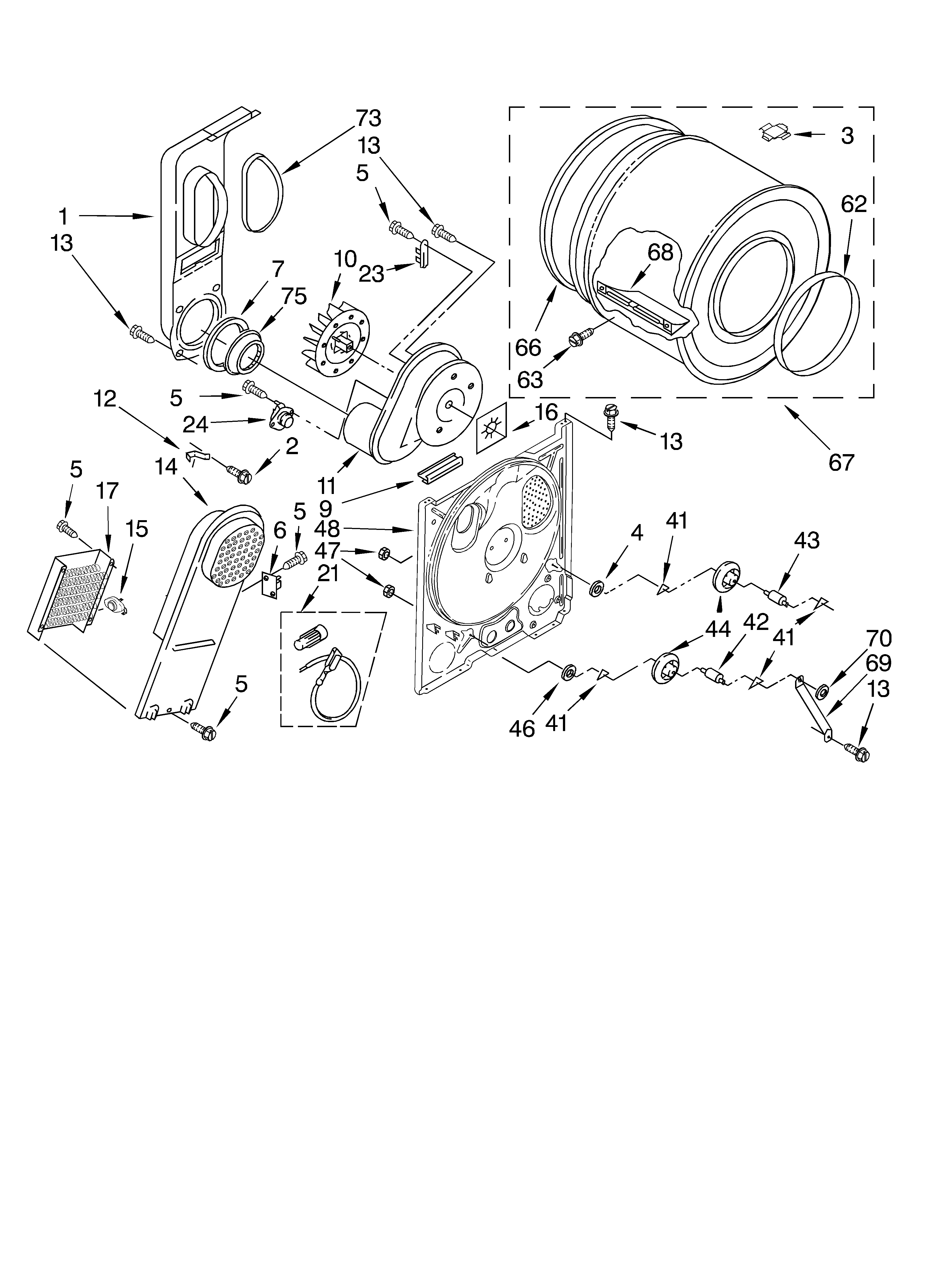 Estate TEDX640JQ1 bulkhead diagram