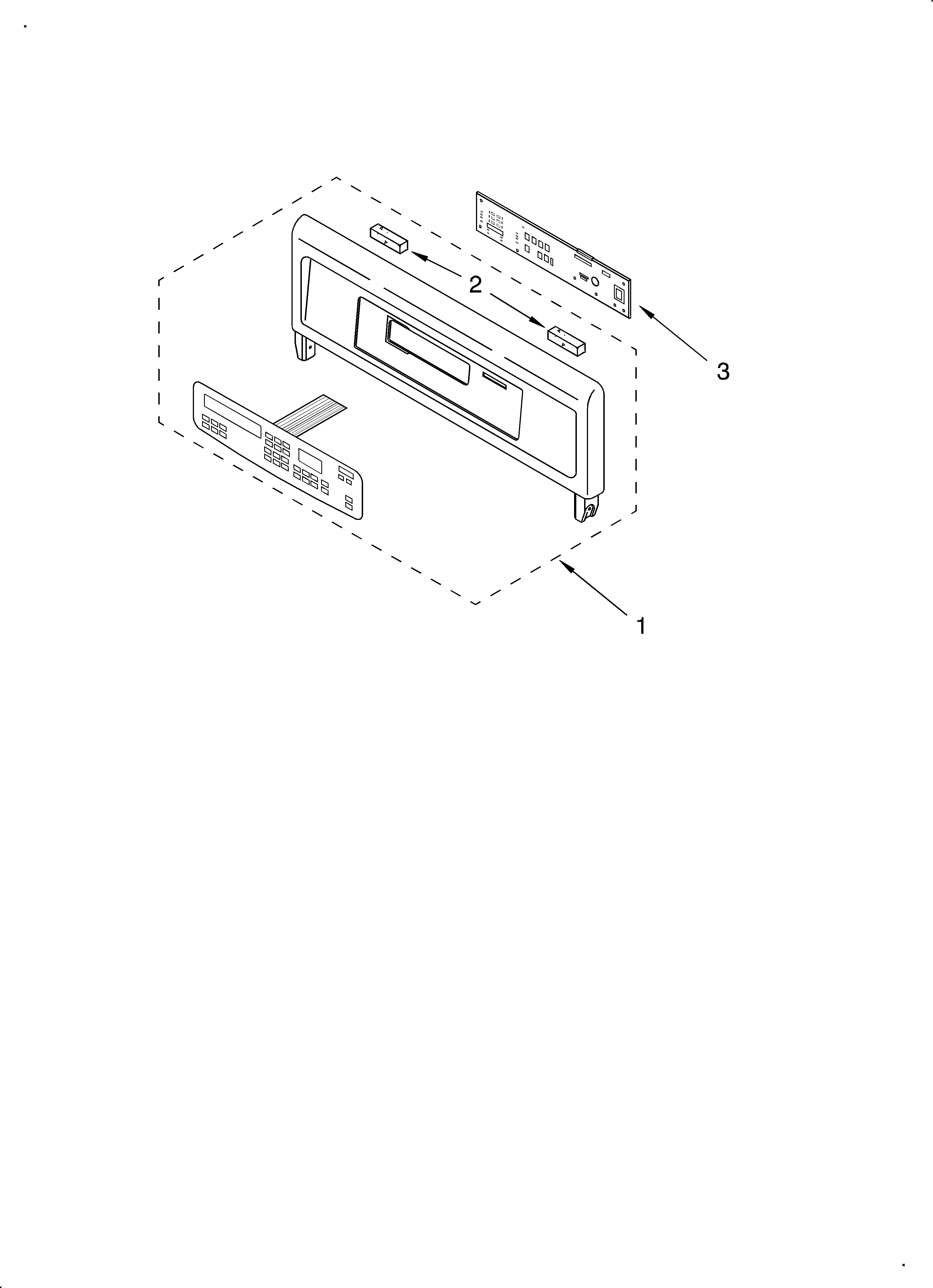 Whirlpool GBD277PDQ7 control panel diagram