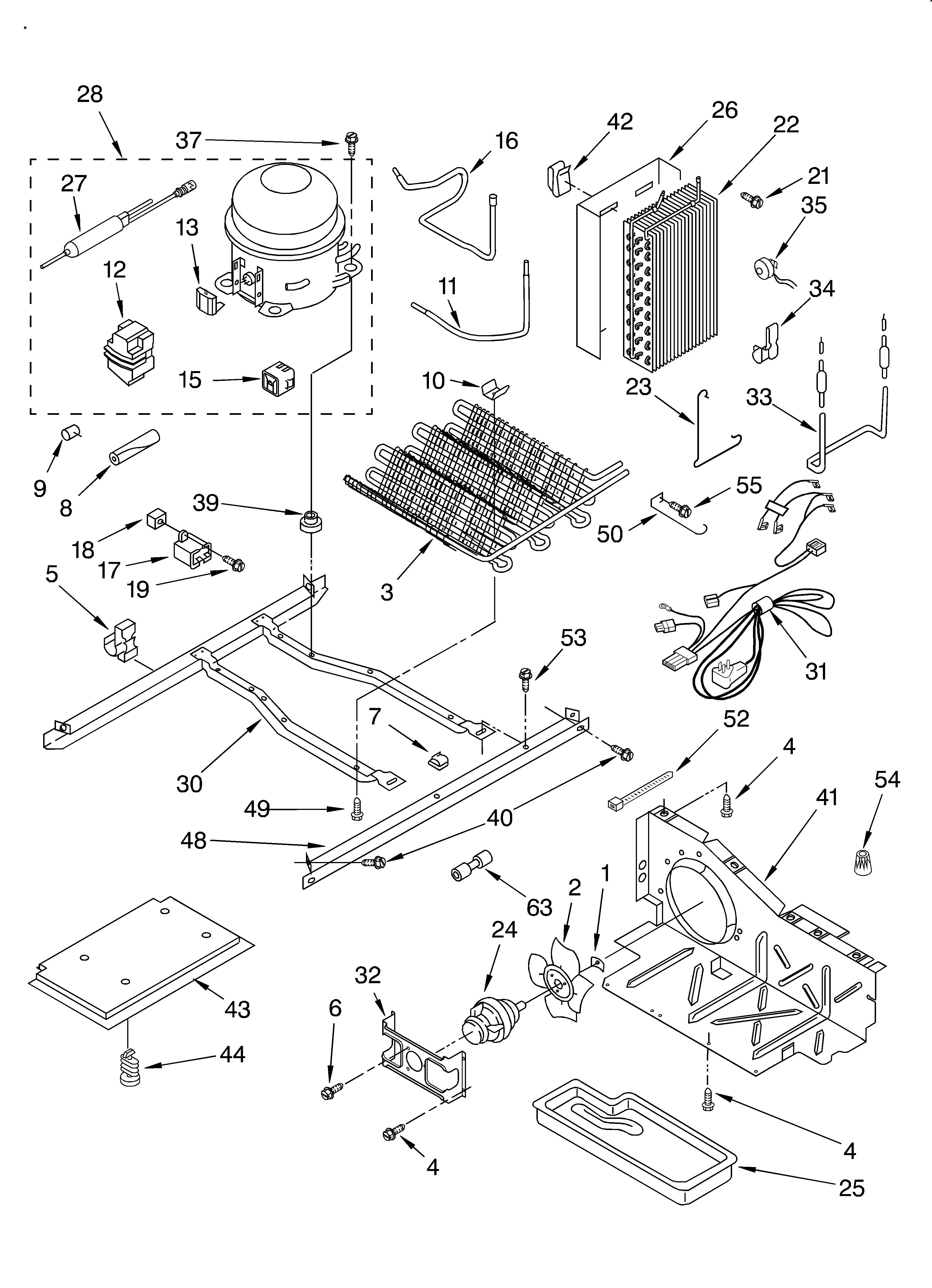 Whirlpool ED5GTQXKT00 unit diagram