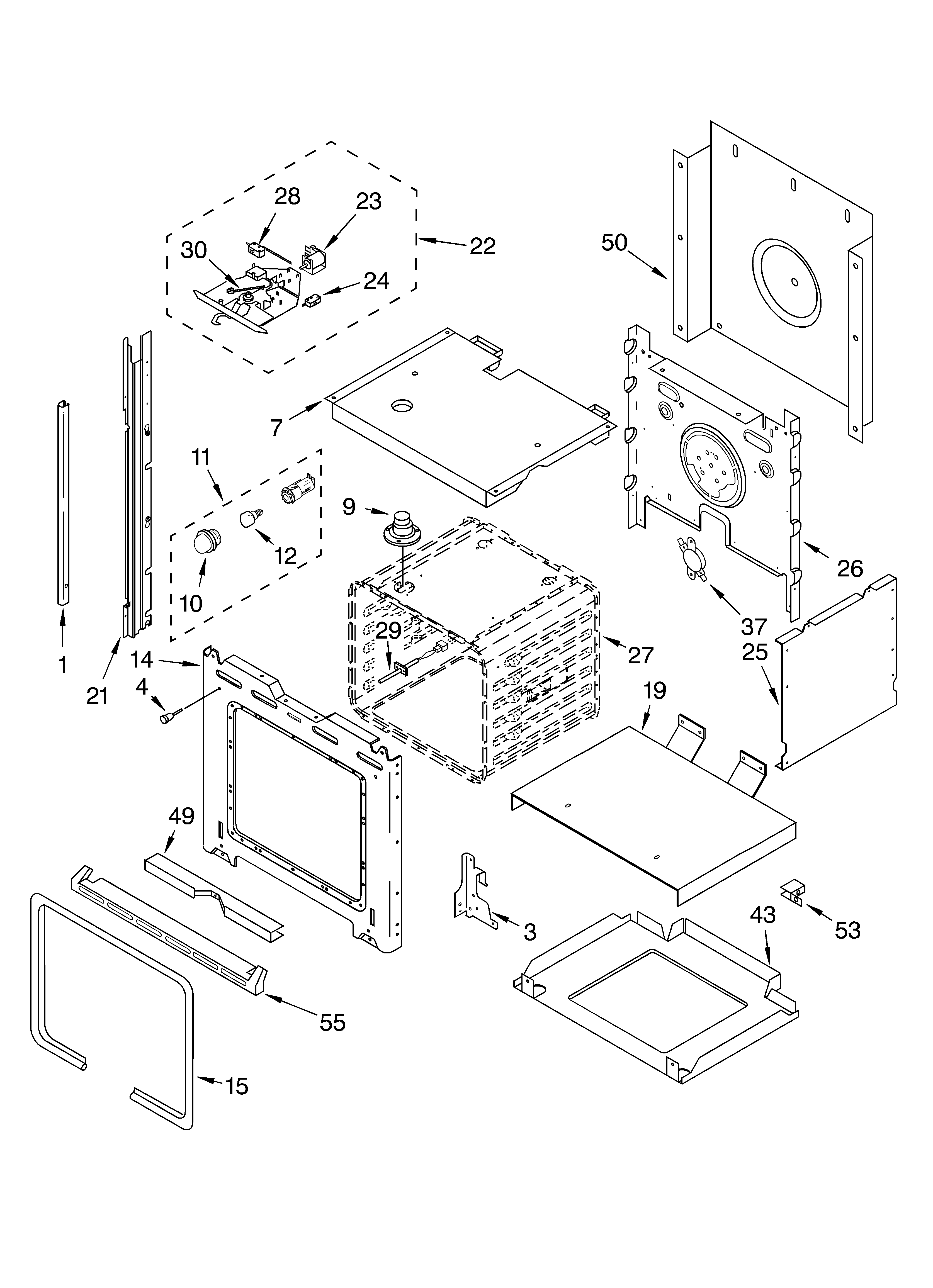 Whirlpool RS675PXGQ8 oven diagram
