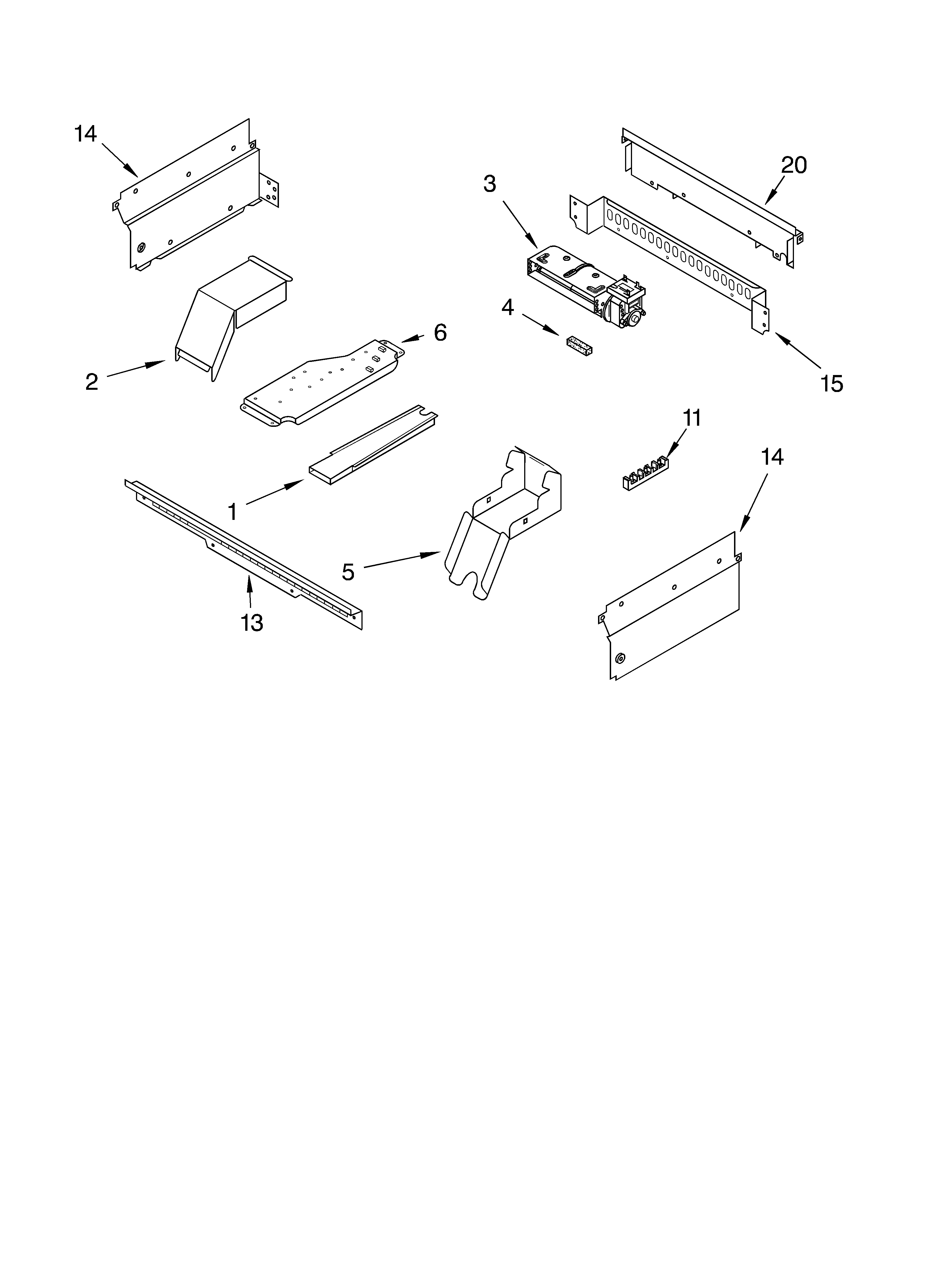 Whirlpool RS675PXGQ8 top venting diagram