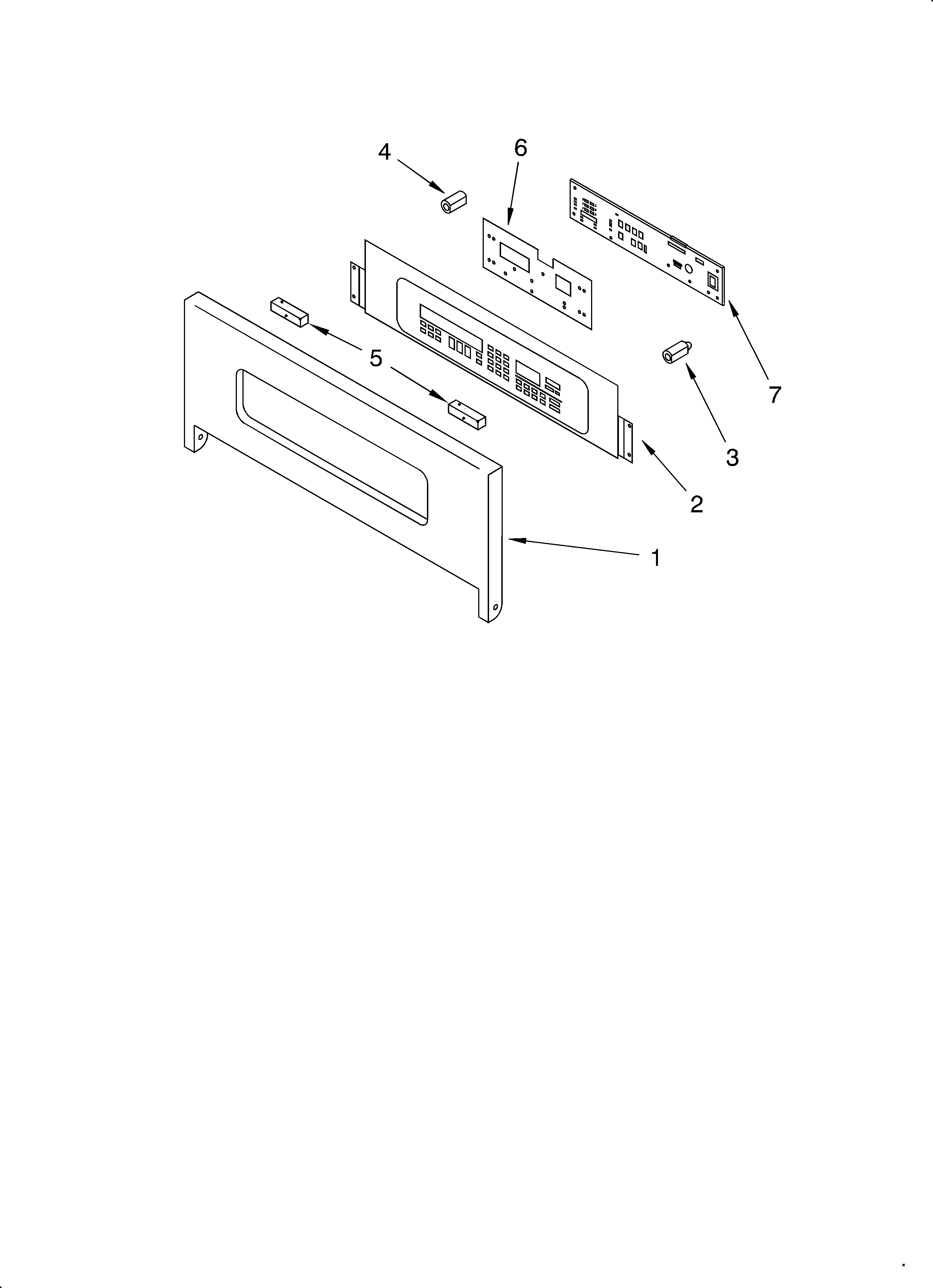 KitchenAid KEMC308HWH2 control panel diagram