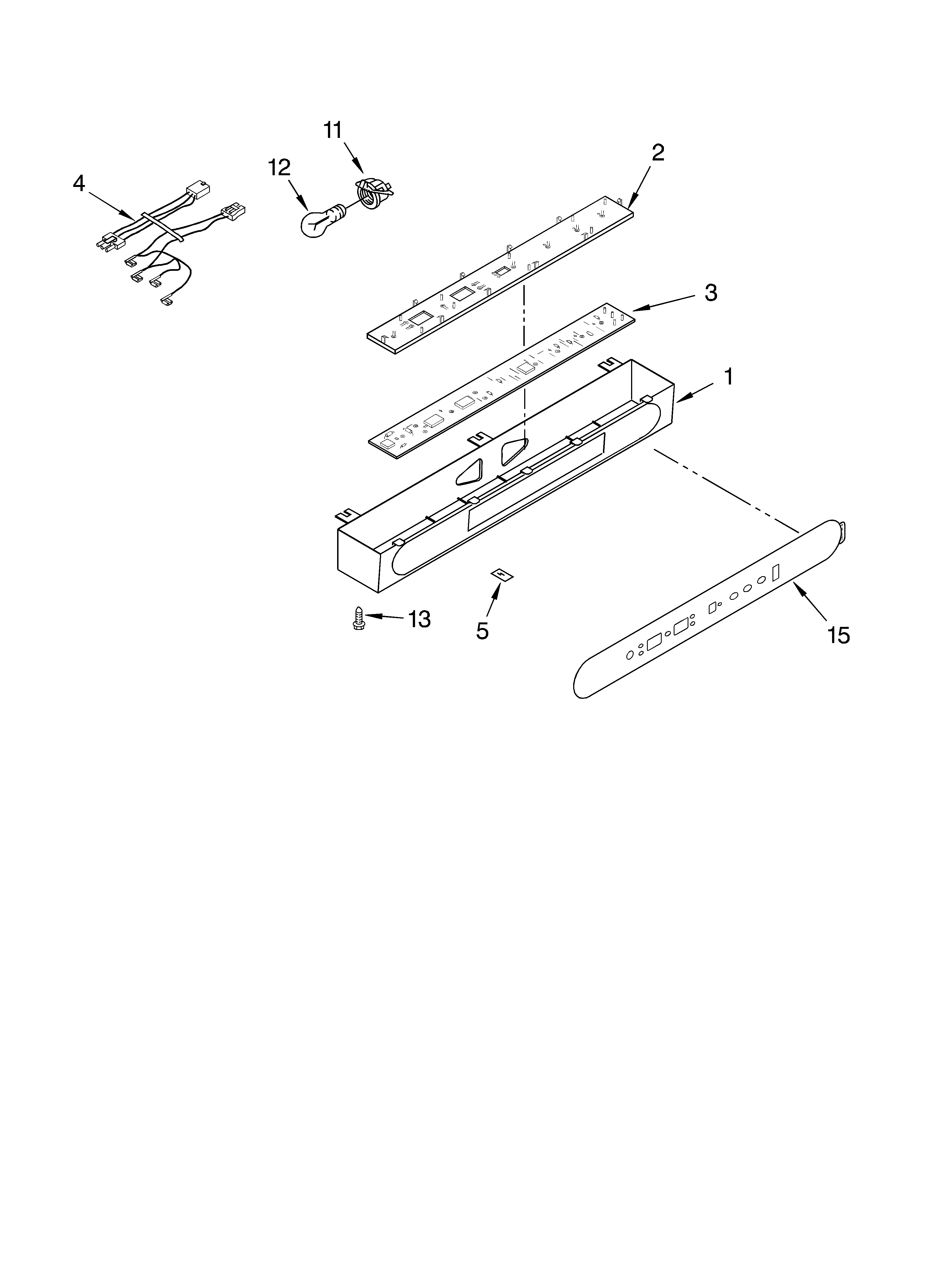 KitchenAid KSSC42FKB00 control panel diagram