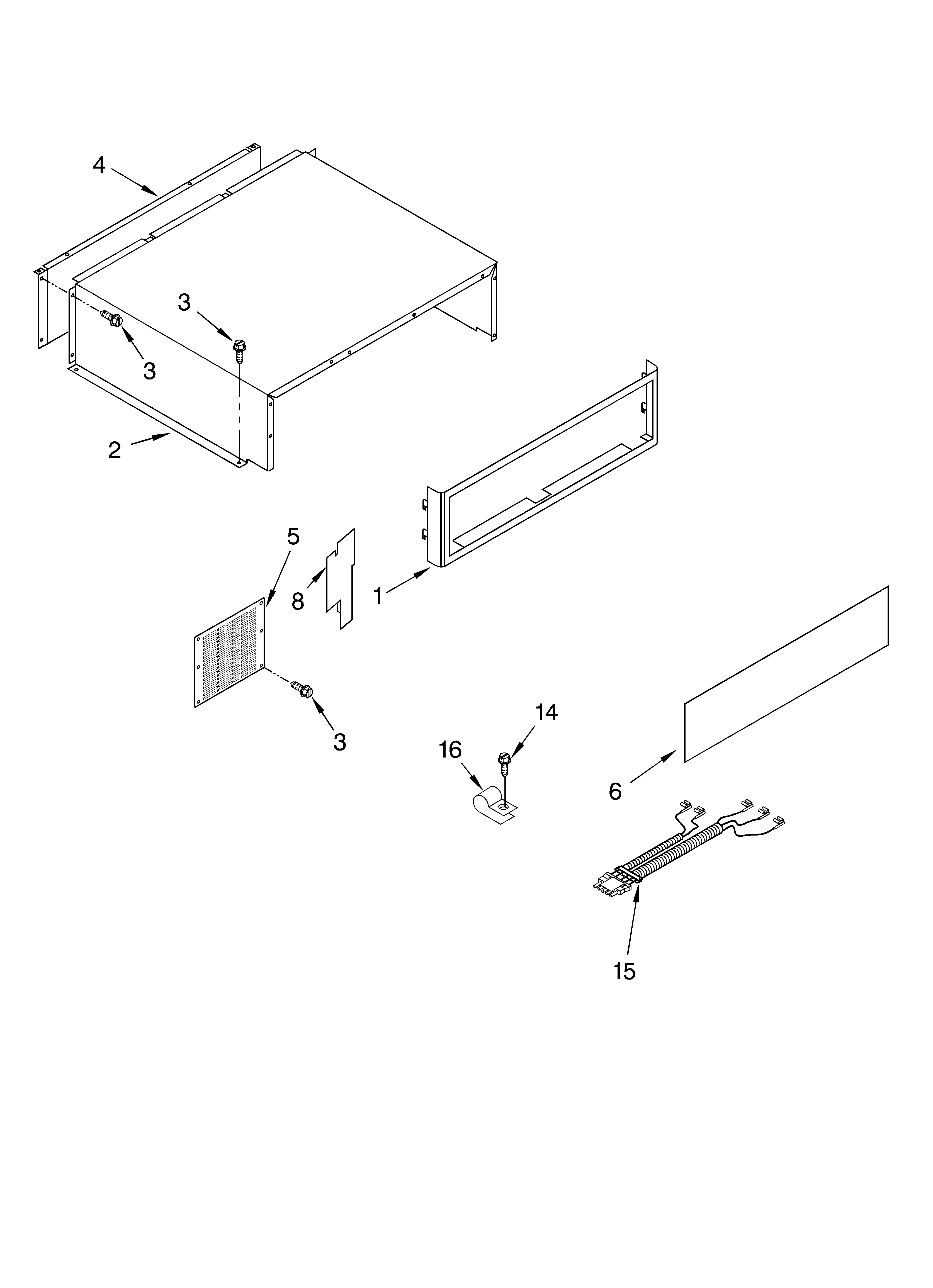 KitchenAid KSSP42QKS00 top grille and unit cover diagram