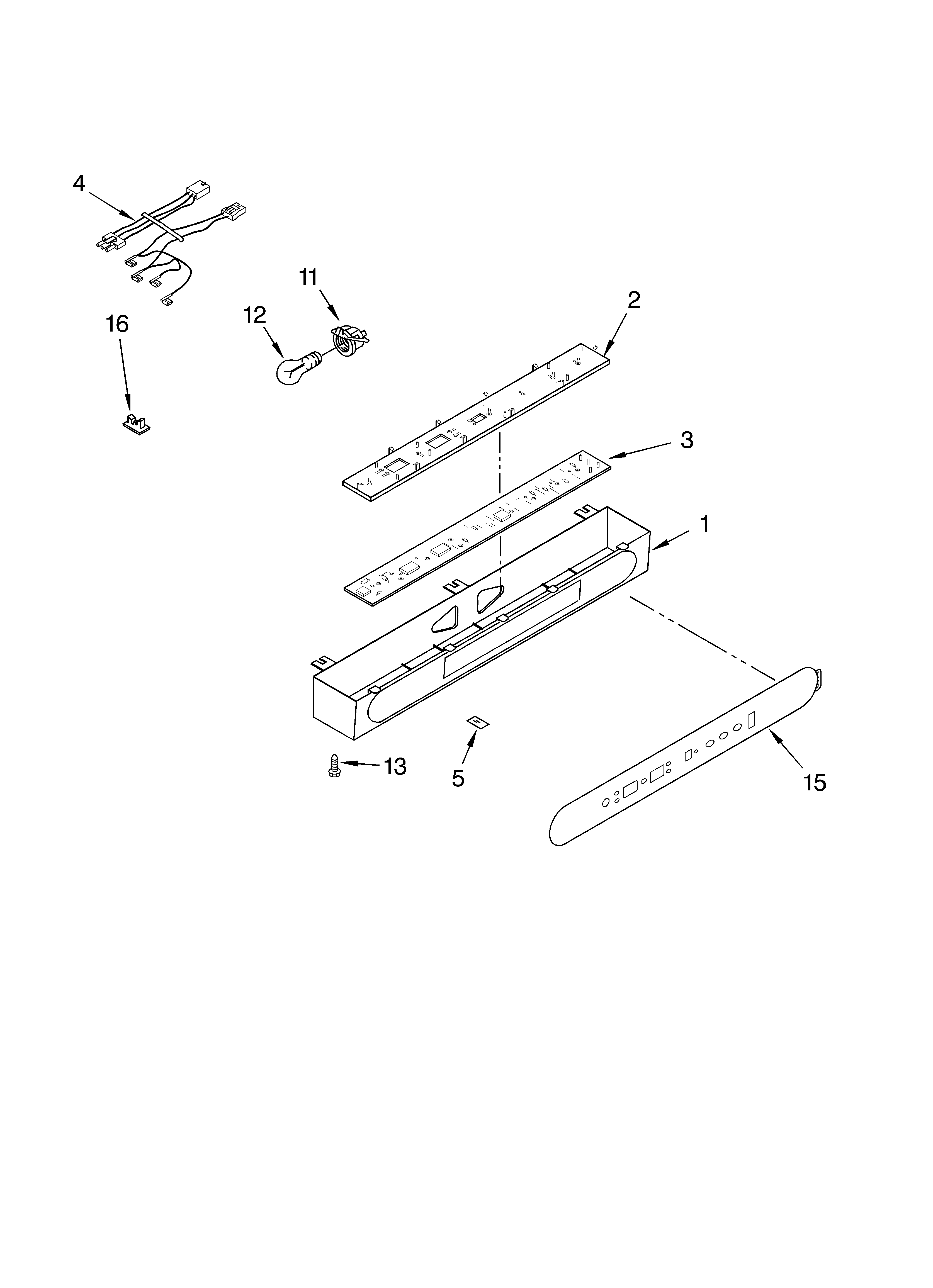 KitchenAid KSSP48QKS00 control panel diagram