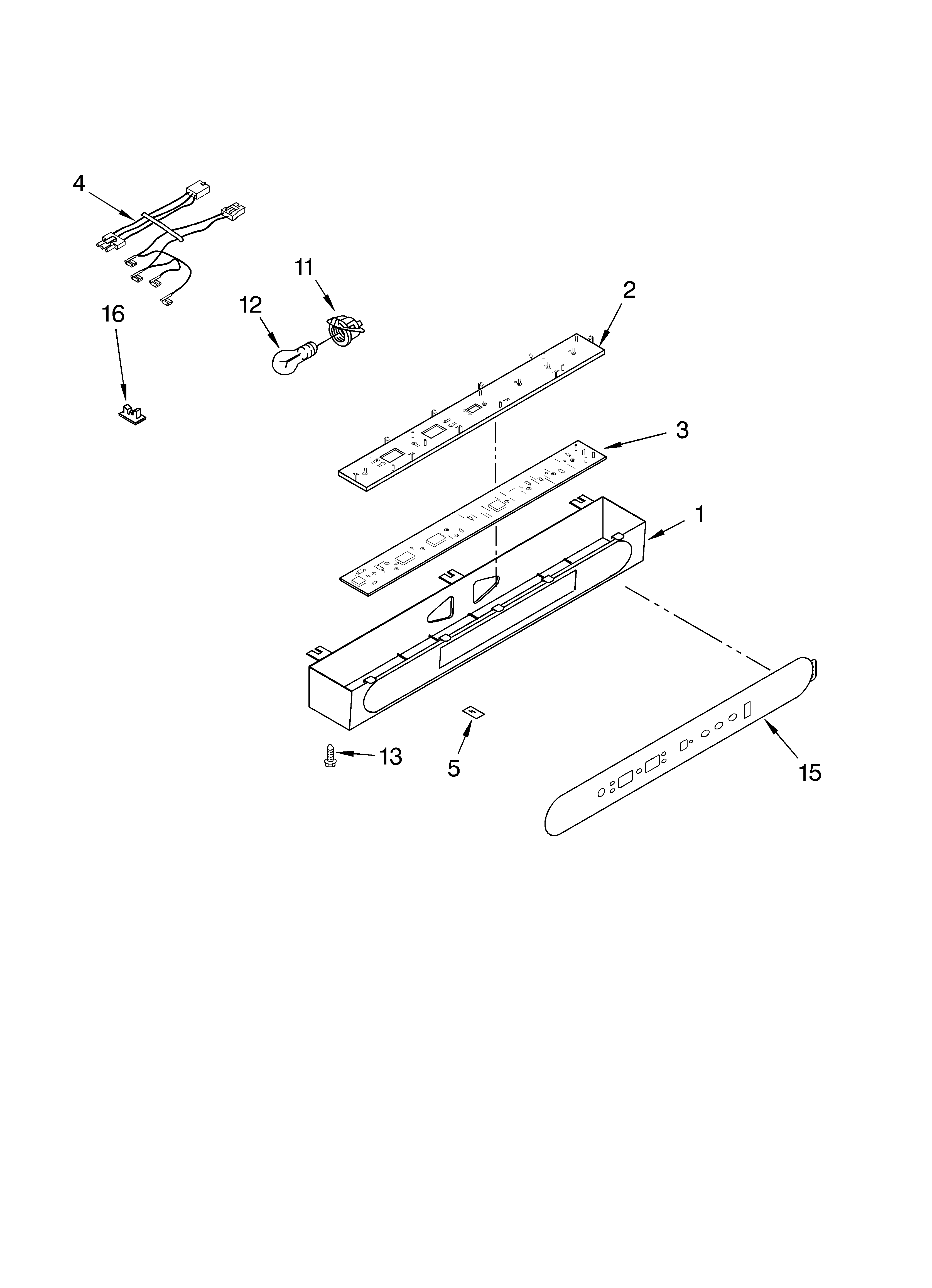 KitchenAid KSSS36QKX00 control panel diagram