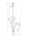 Whirlpool LSQ9610JT0 brake and drive tube diagram