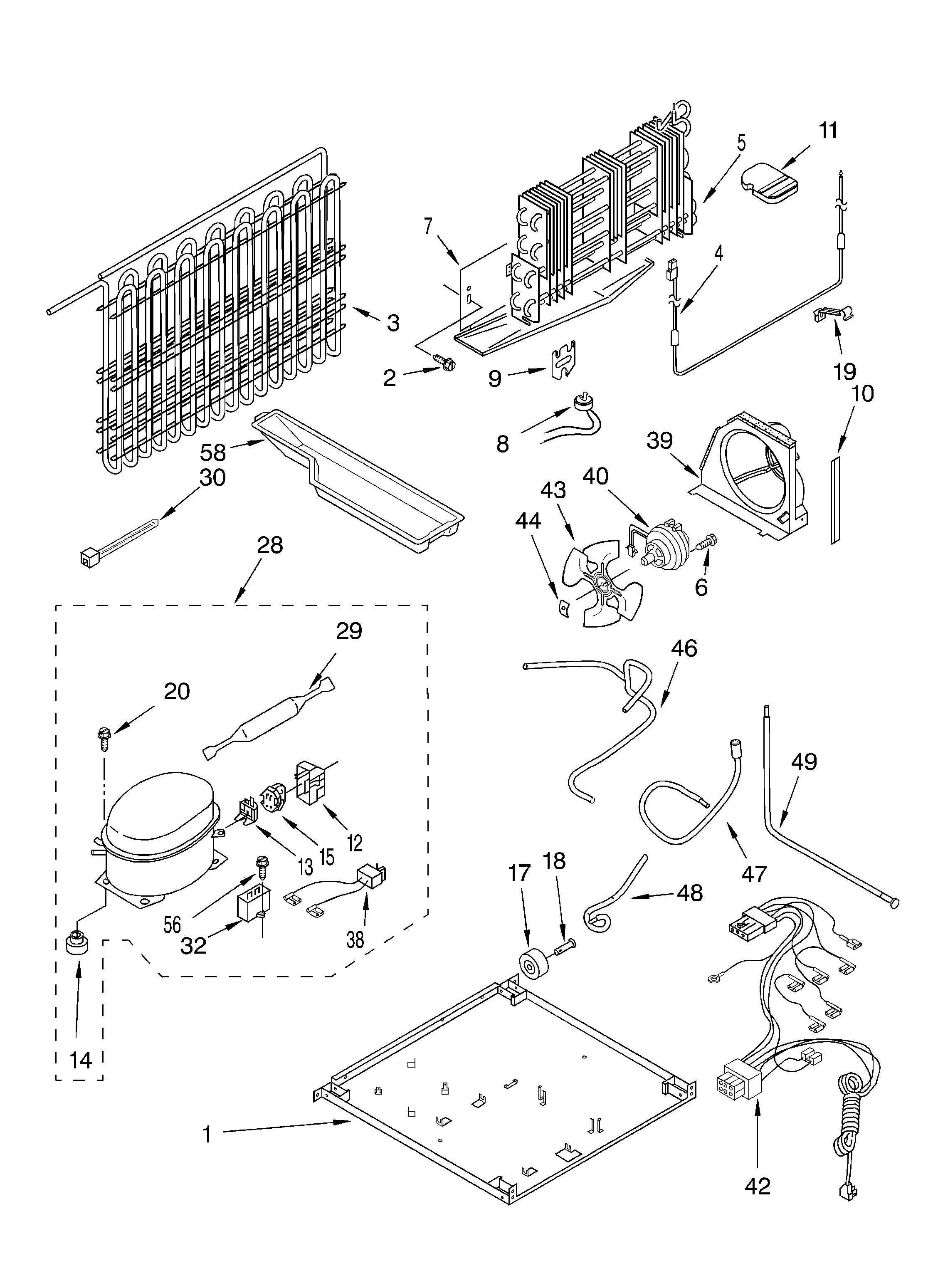 Whirlpool ET18NKXFW01 unit diagram