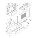 Whirlpool RS310PXGN0 door and drawer diagram