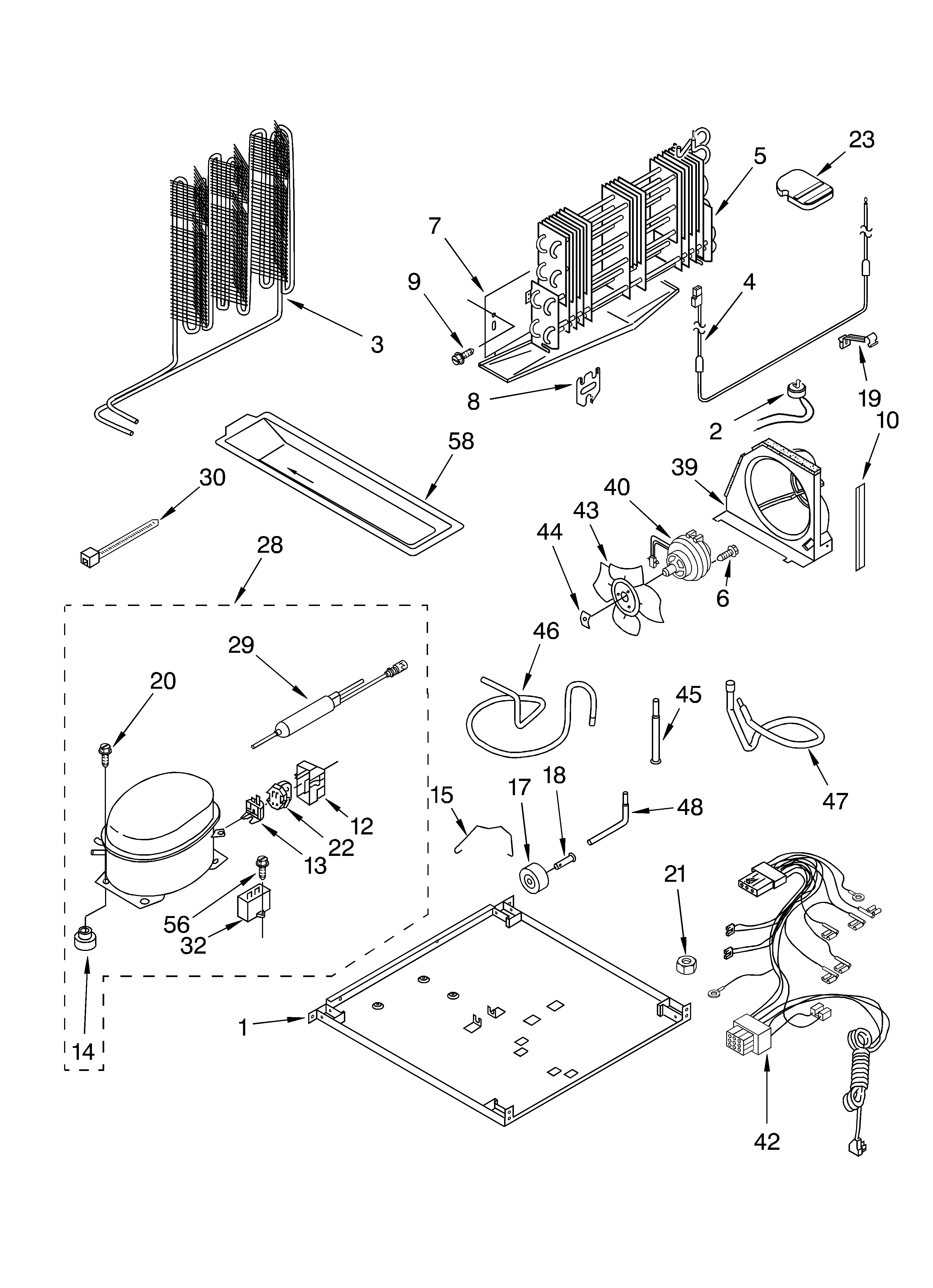 KitchenAid KTRC19KKBT01 unit diagram