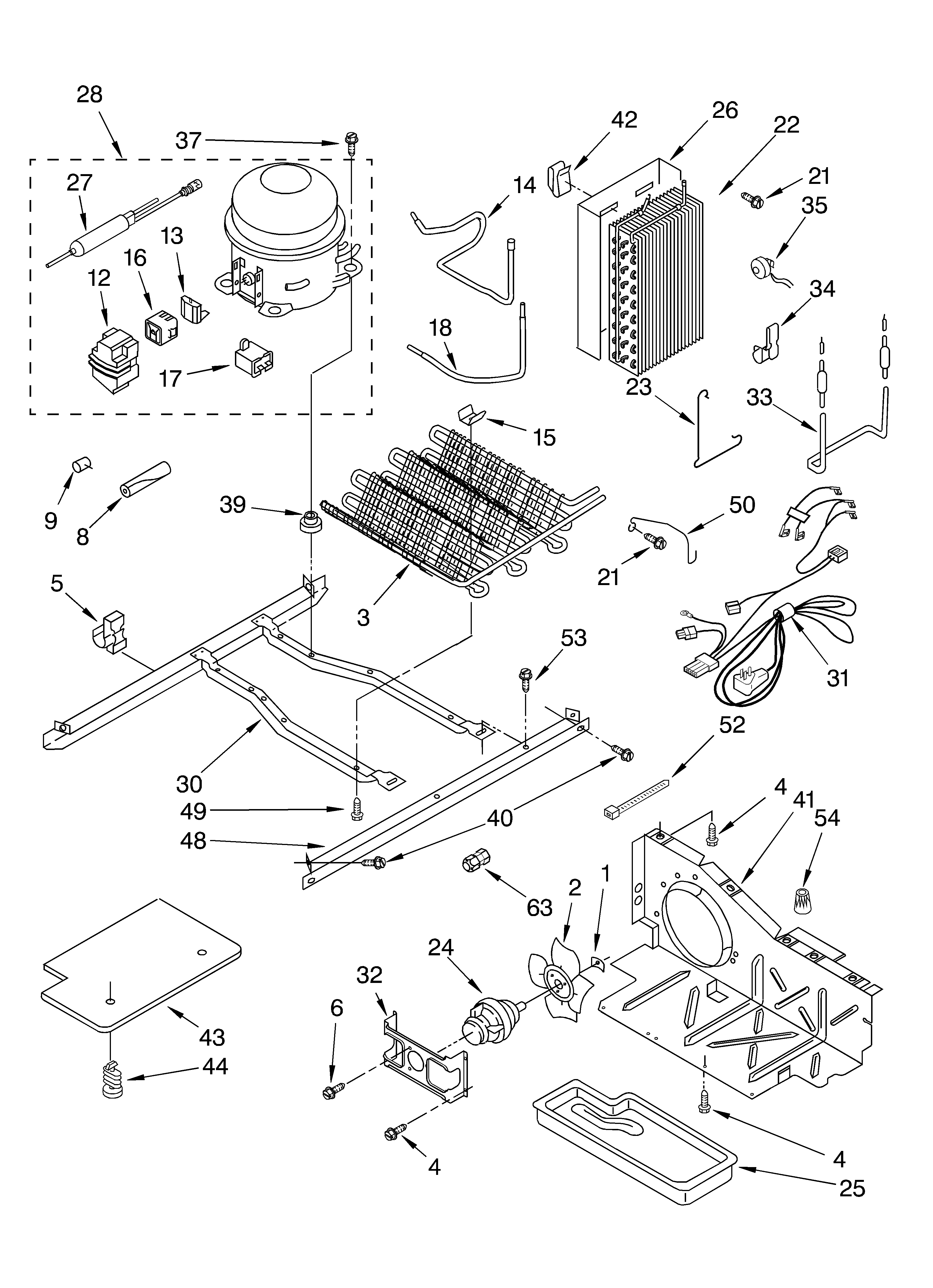 Whirlpool ED5FHGXKB02 unit diagram
