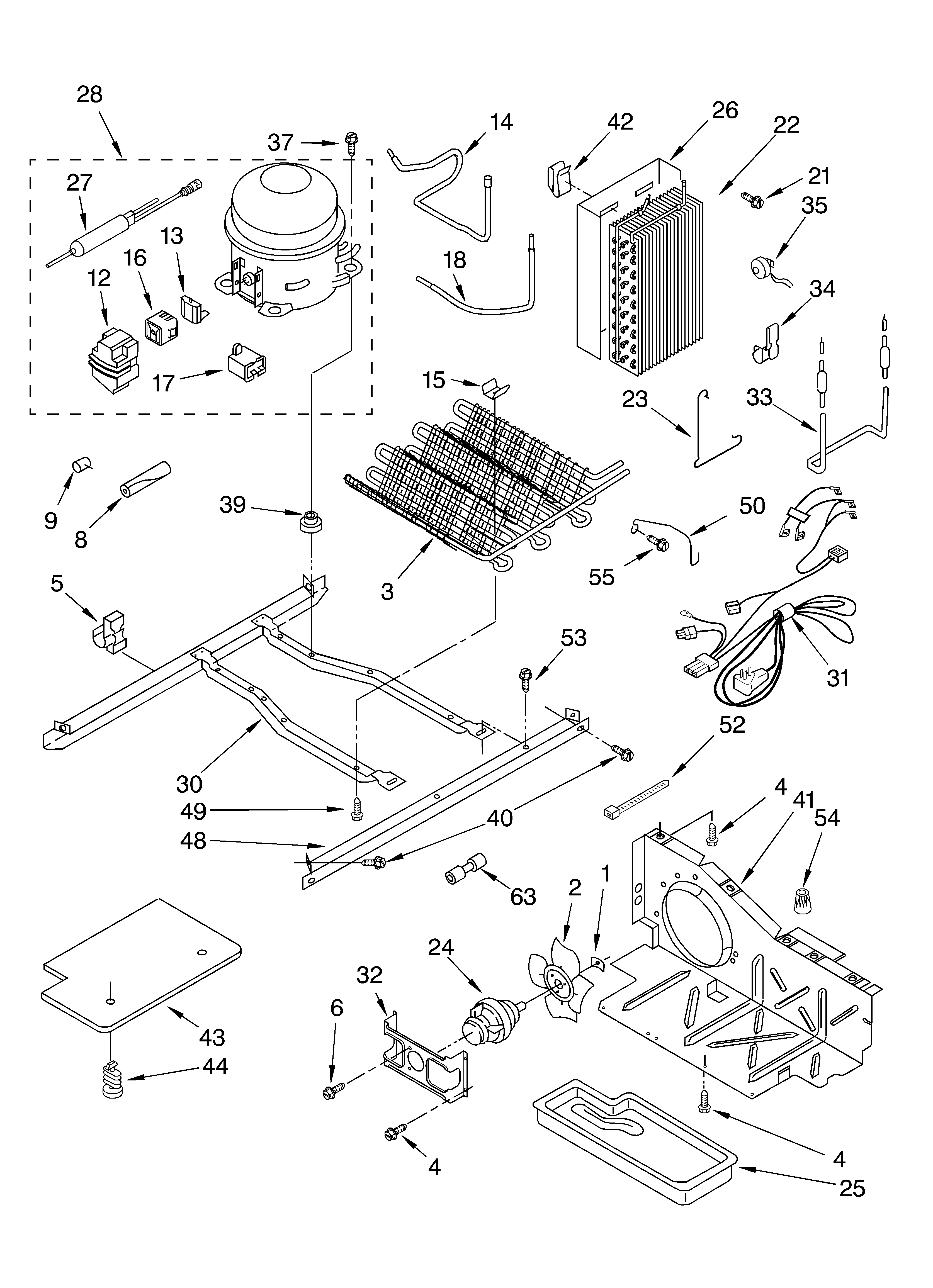 Whirlpool ED5FTGXKQ01 unit diagram
