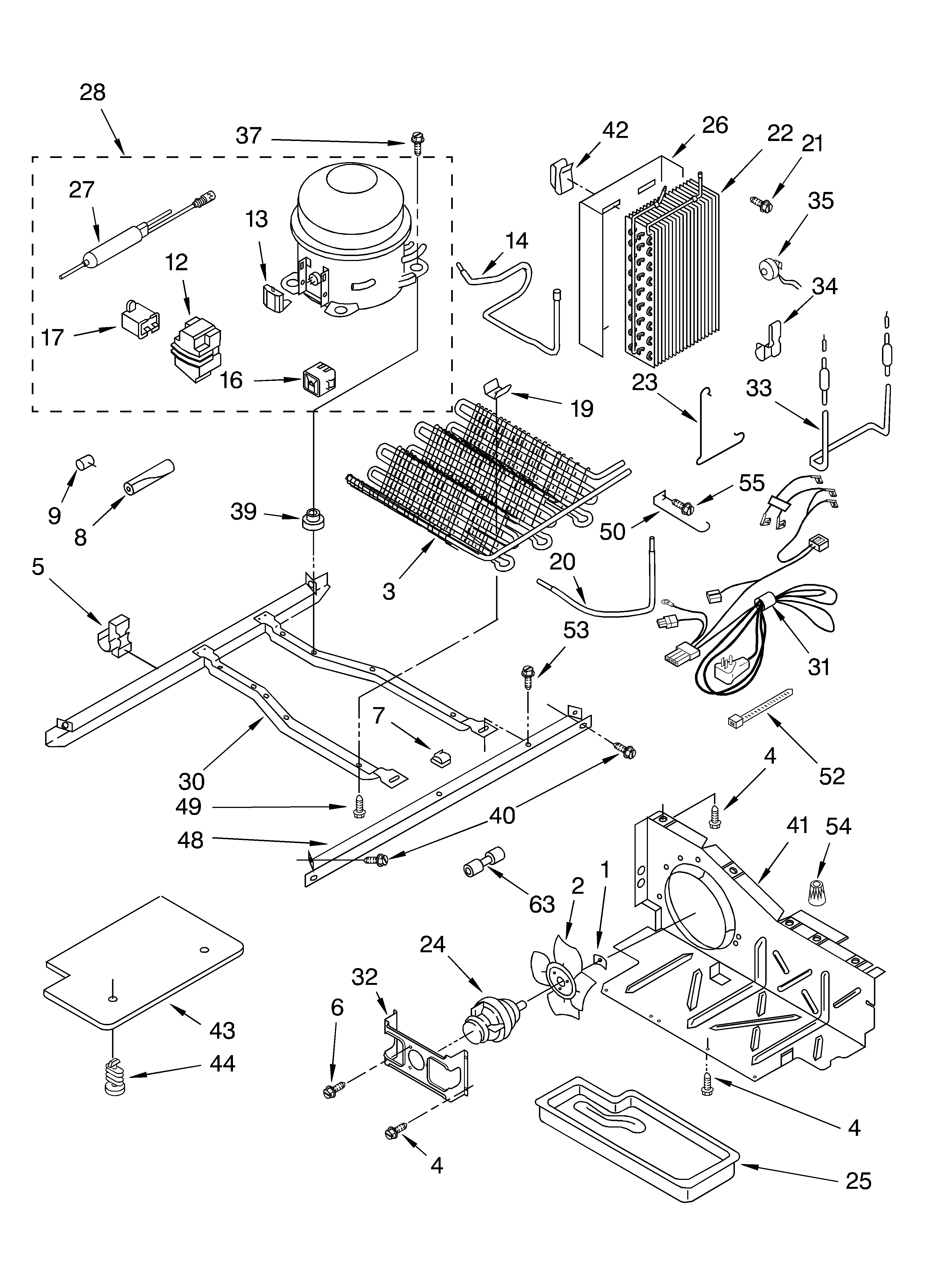 Whirlpool ED5CHQXKB01 unit diagram