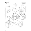 Whirlpool RBD305PDB12 lower oven/literature diagram