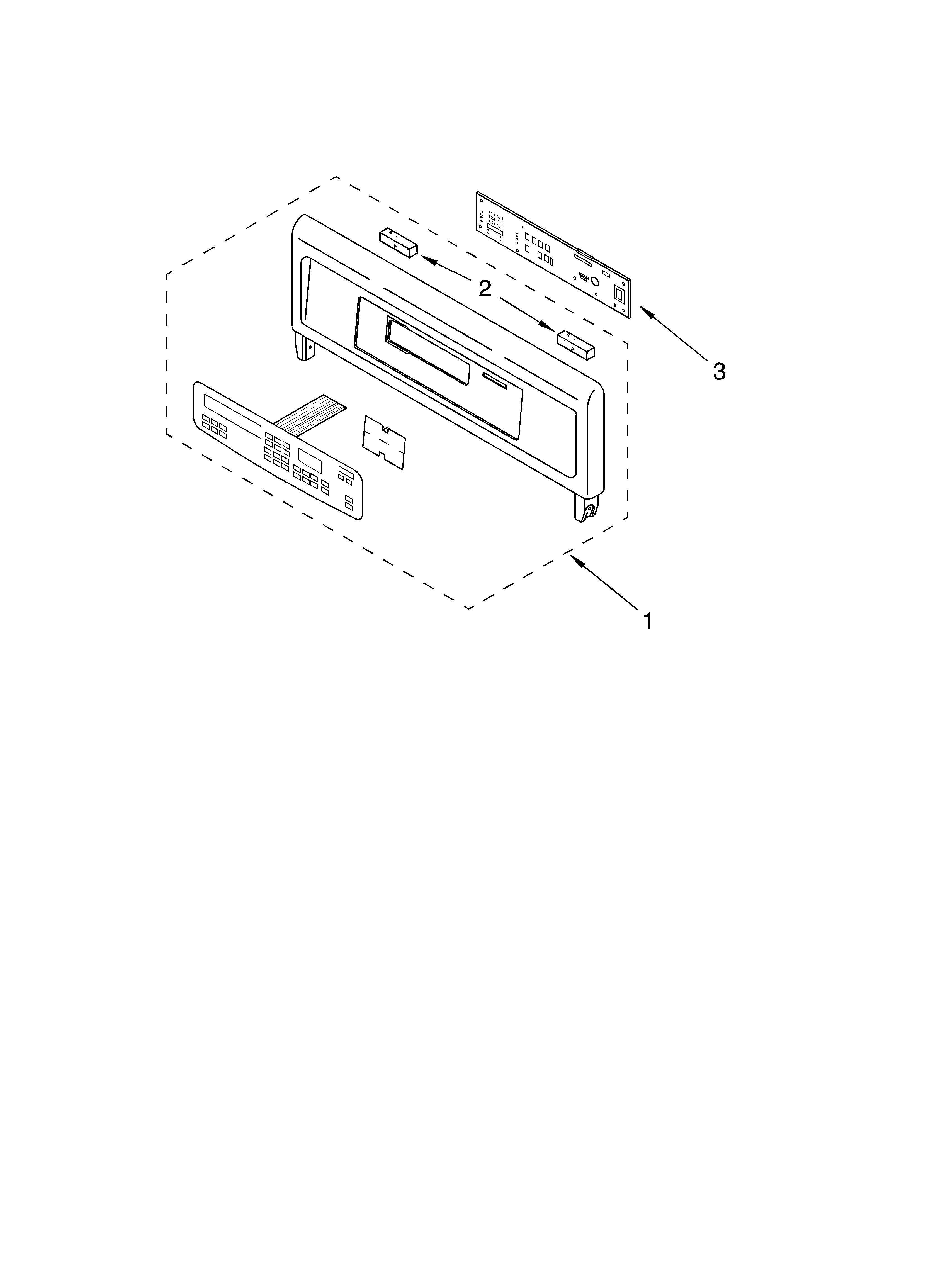 Whirlpool GBS277PDT8 control panel diagram
