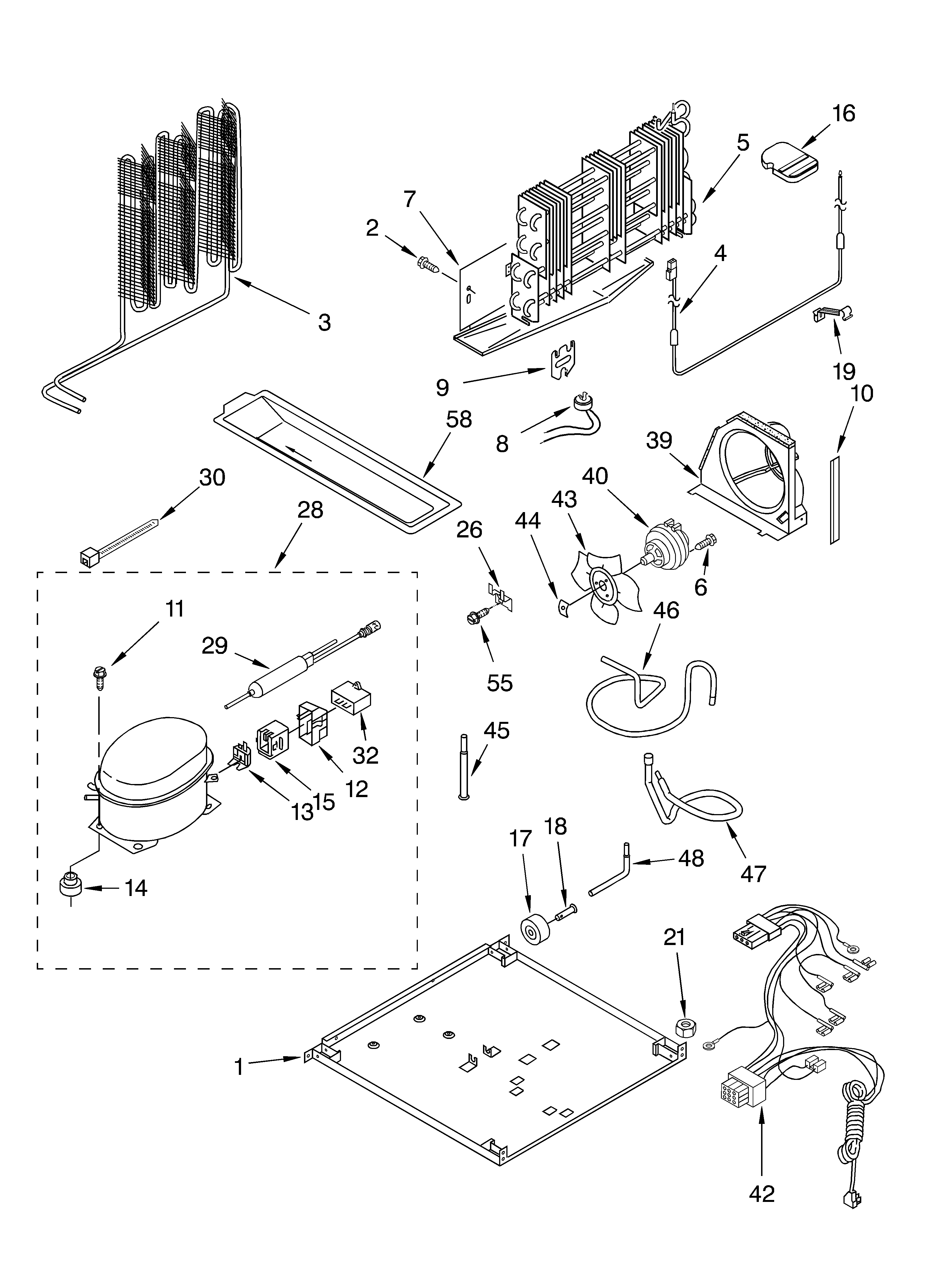 Roper RT21AKXKT00 unit/optional diagram