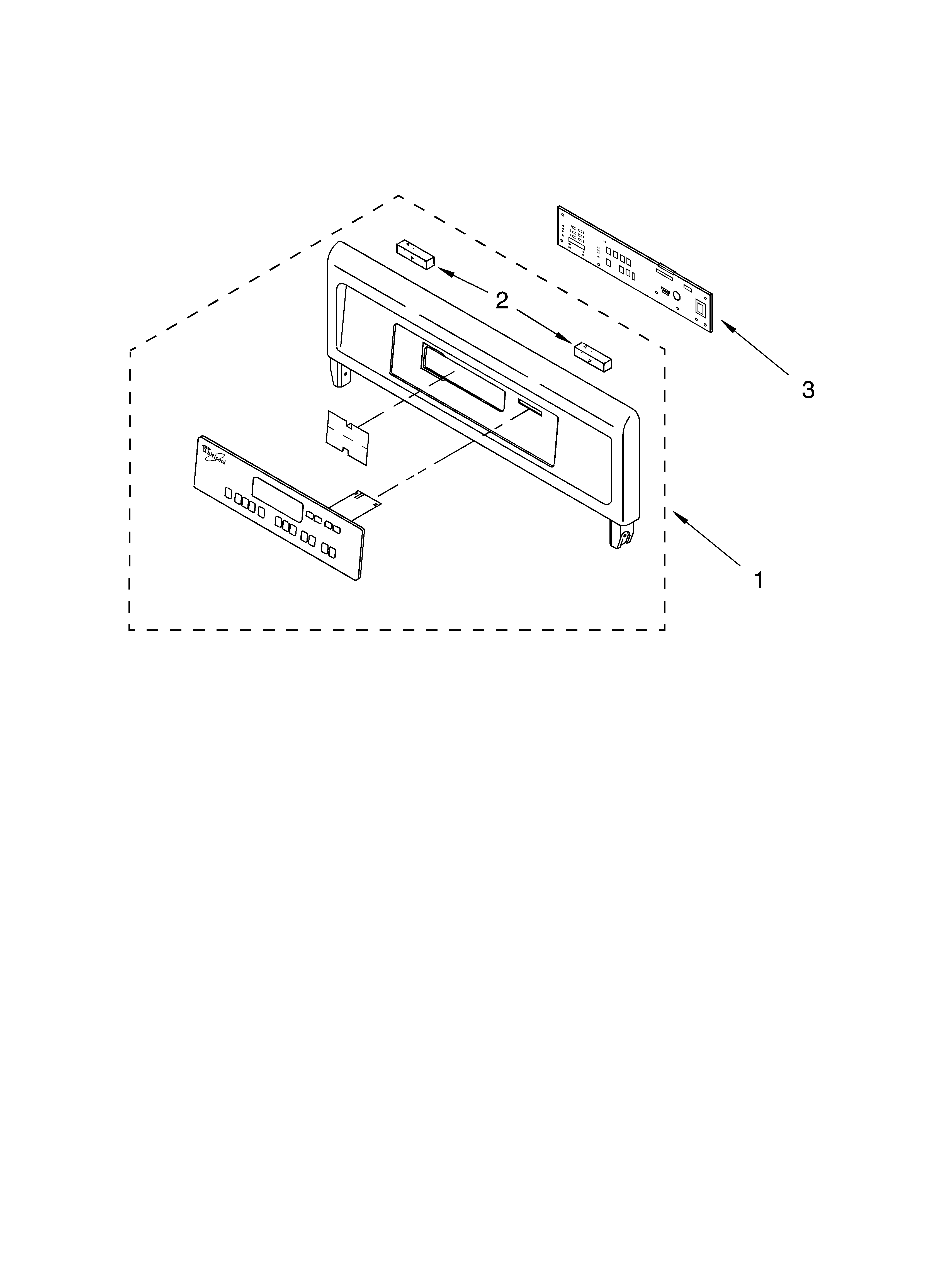 Whirlpool RBS245PDB13 control panel diagram