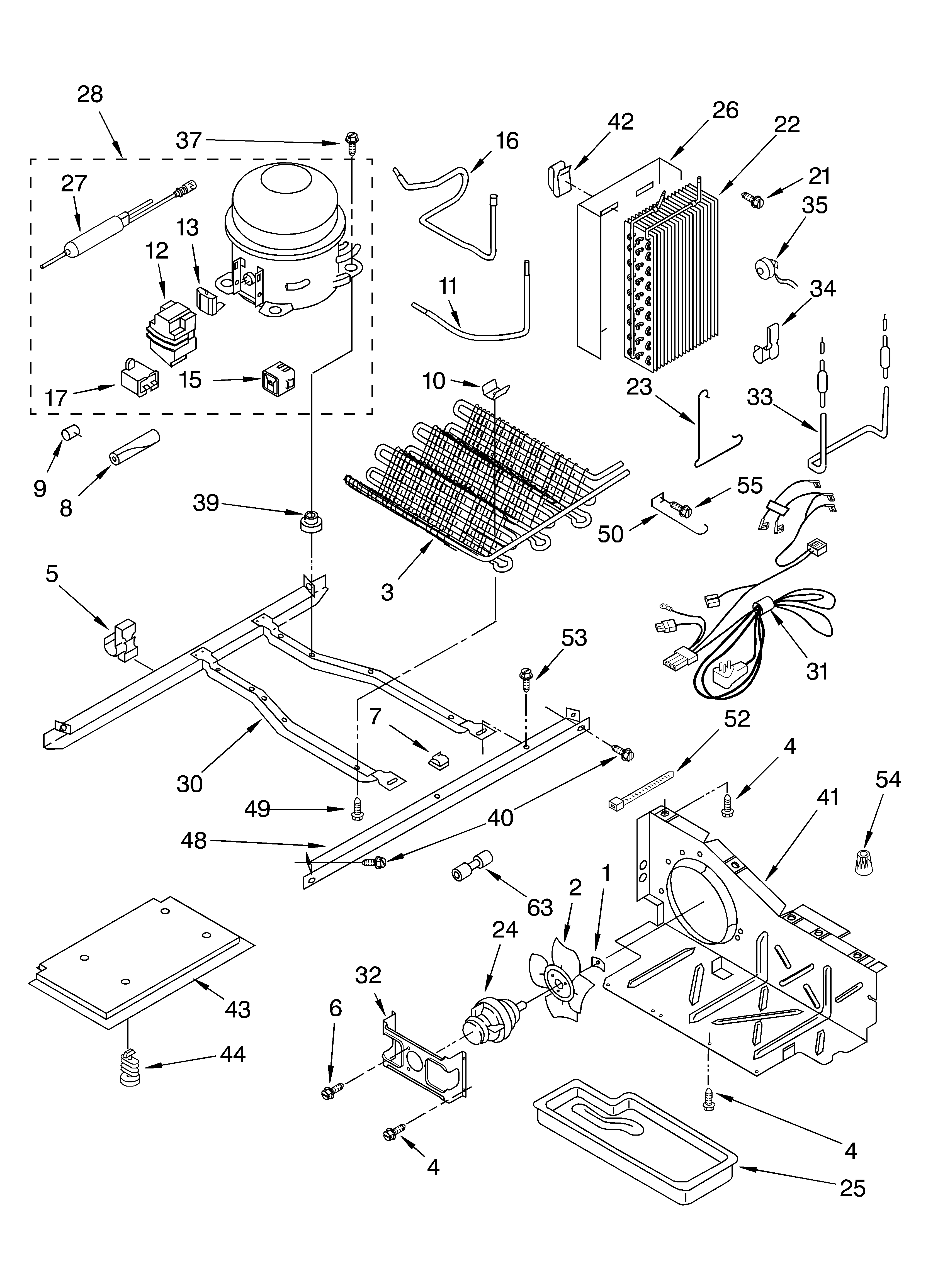 Whirlpool ED5GTFXKT01 unit diagram