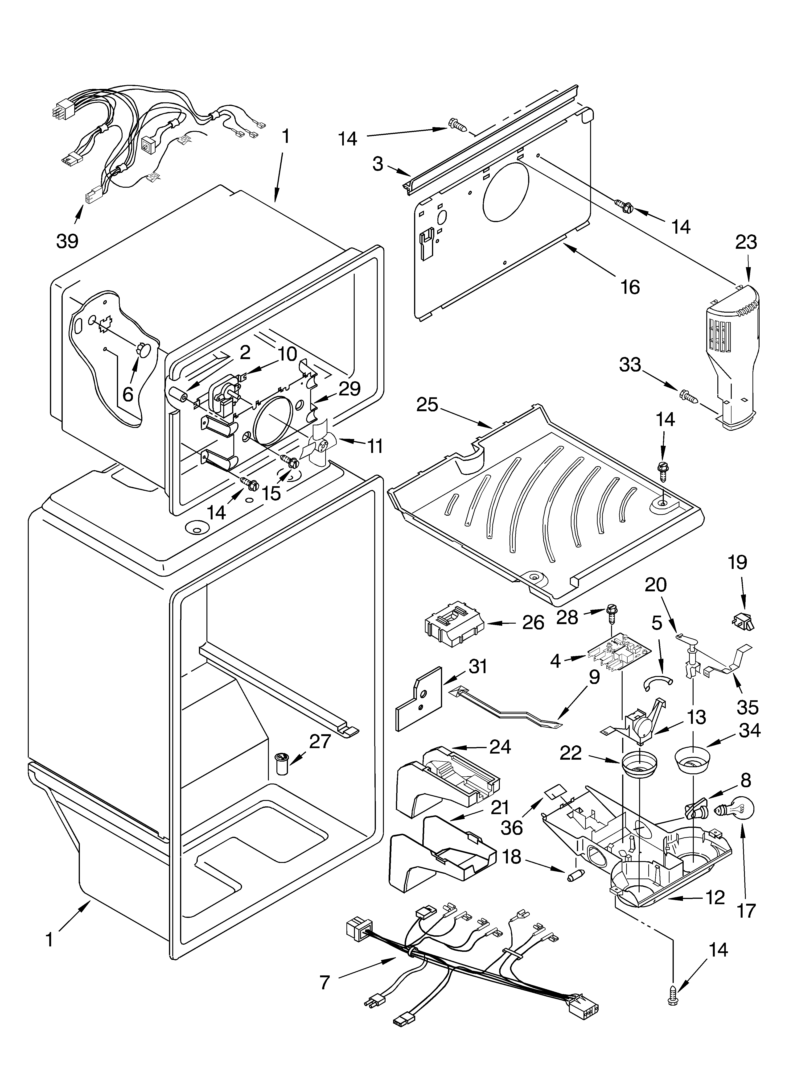 Whirlpool ET1RHMXKQ01 liner diagram