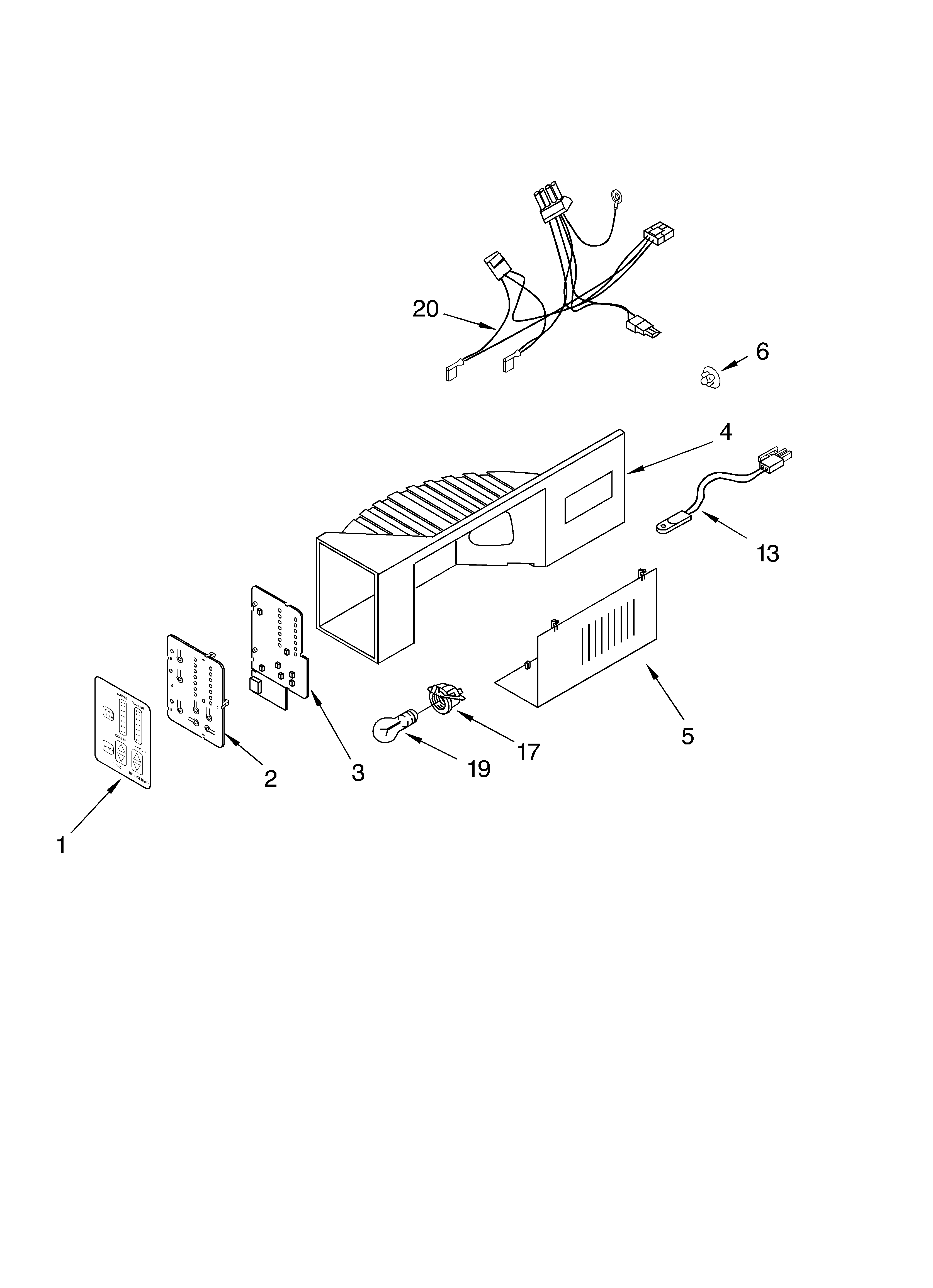 KitchenAid KSBP25FJSS00 control diagram