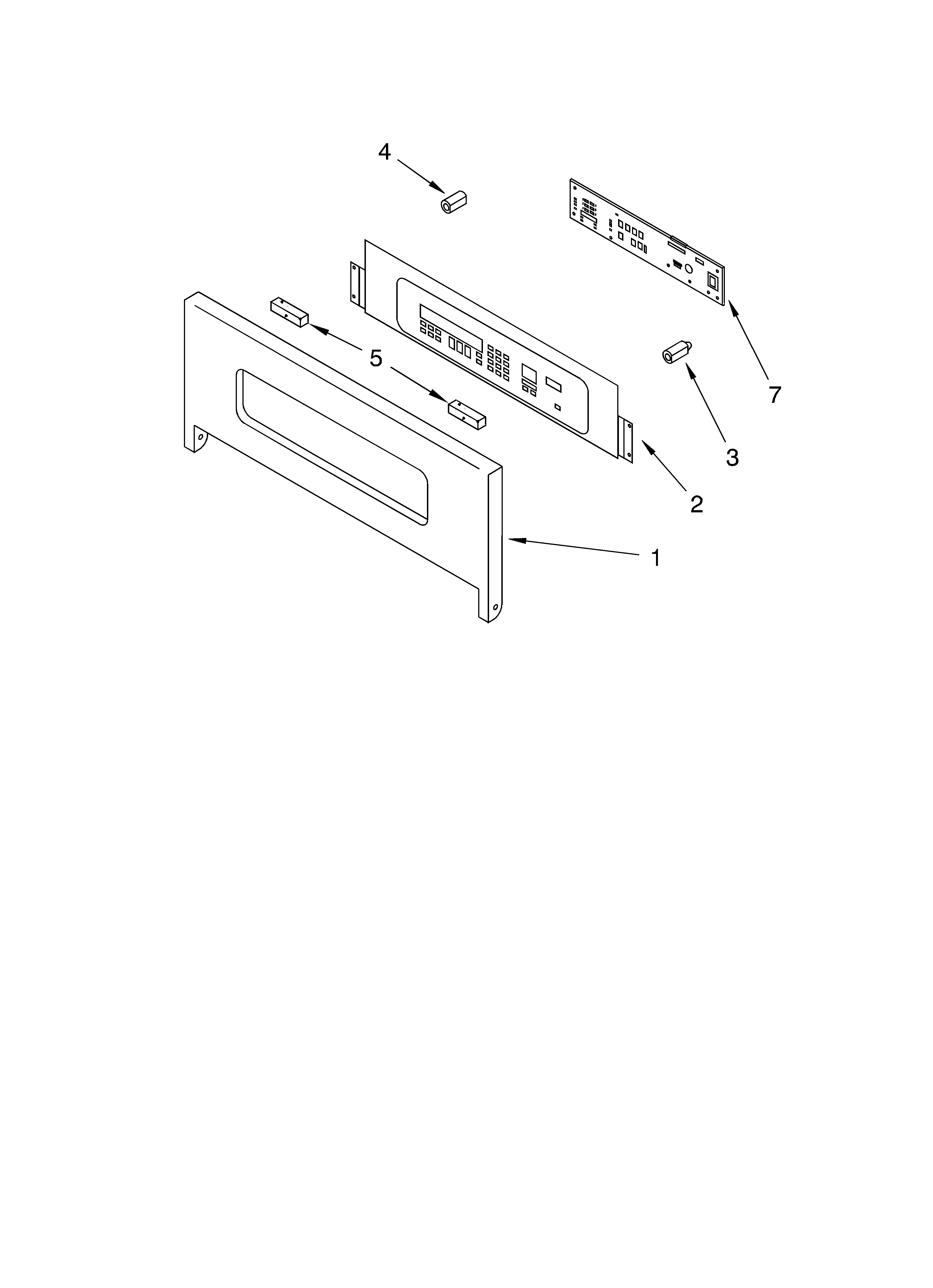 KitchenAid KEBC278HBL3 control panel diagram