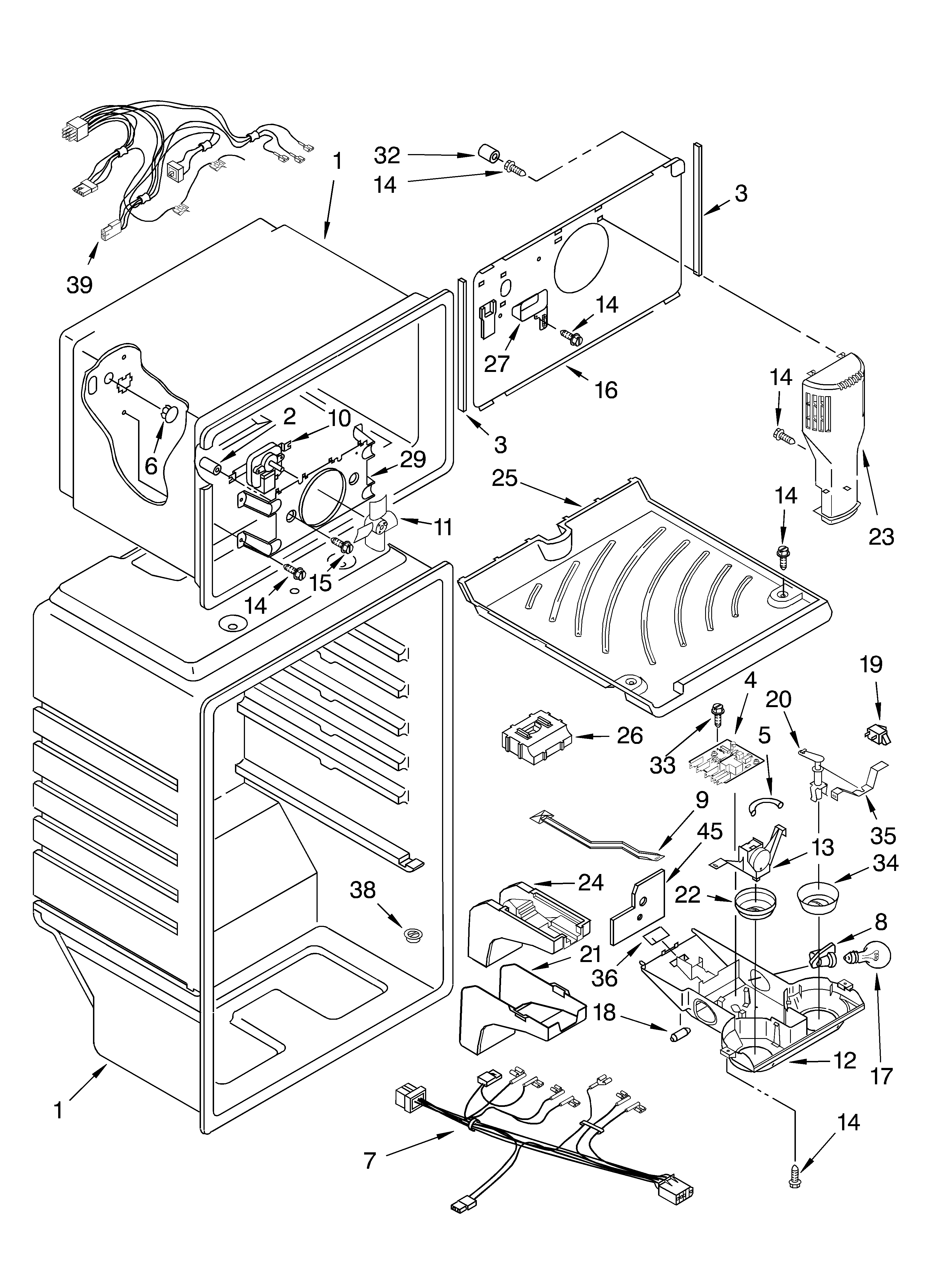 Whirlpool ET1CHKXKQ01 liner diagram