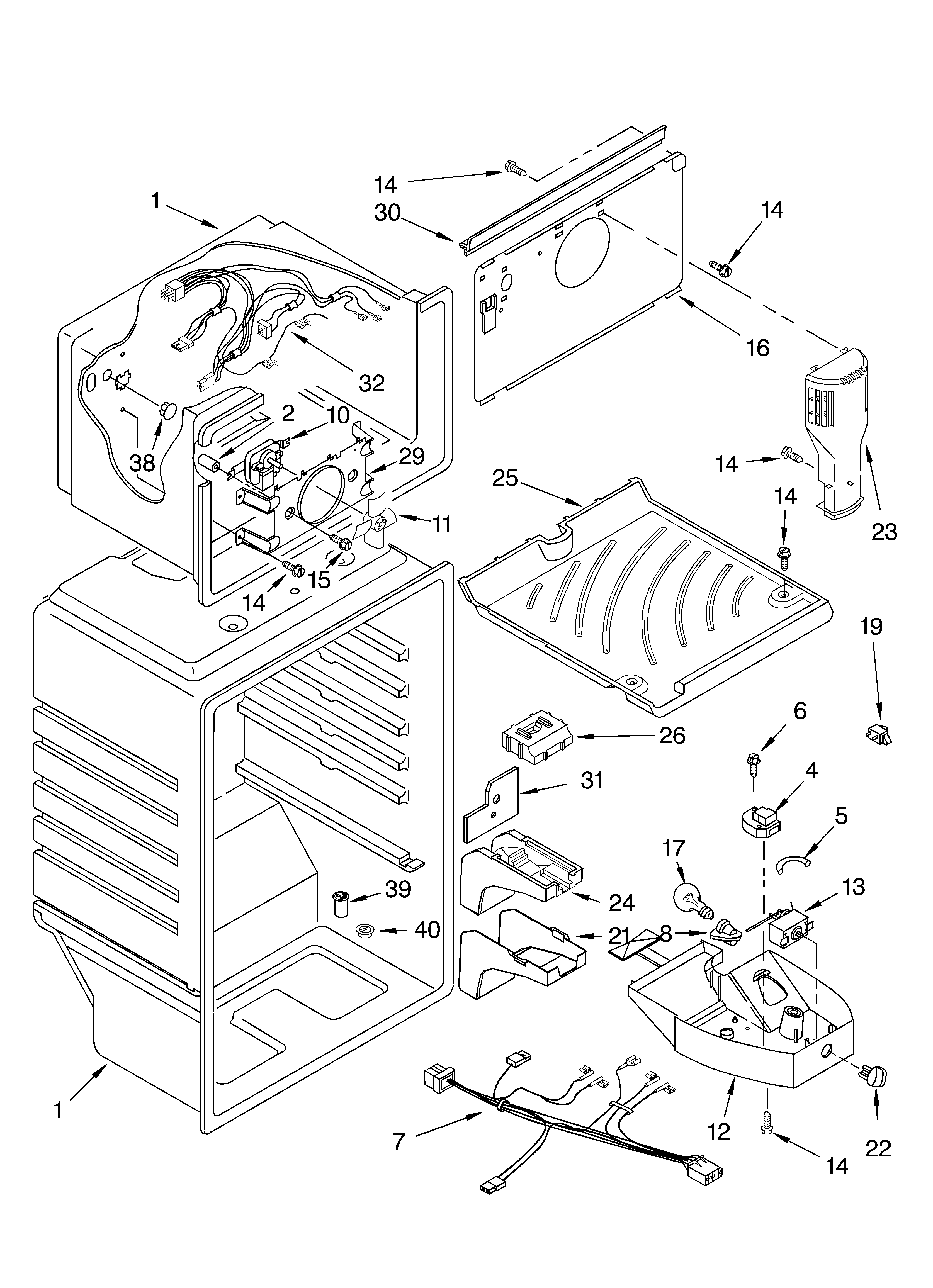 Whirlpool ET8WTMXKT01 liner diagram