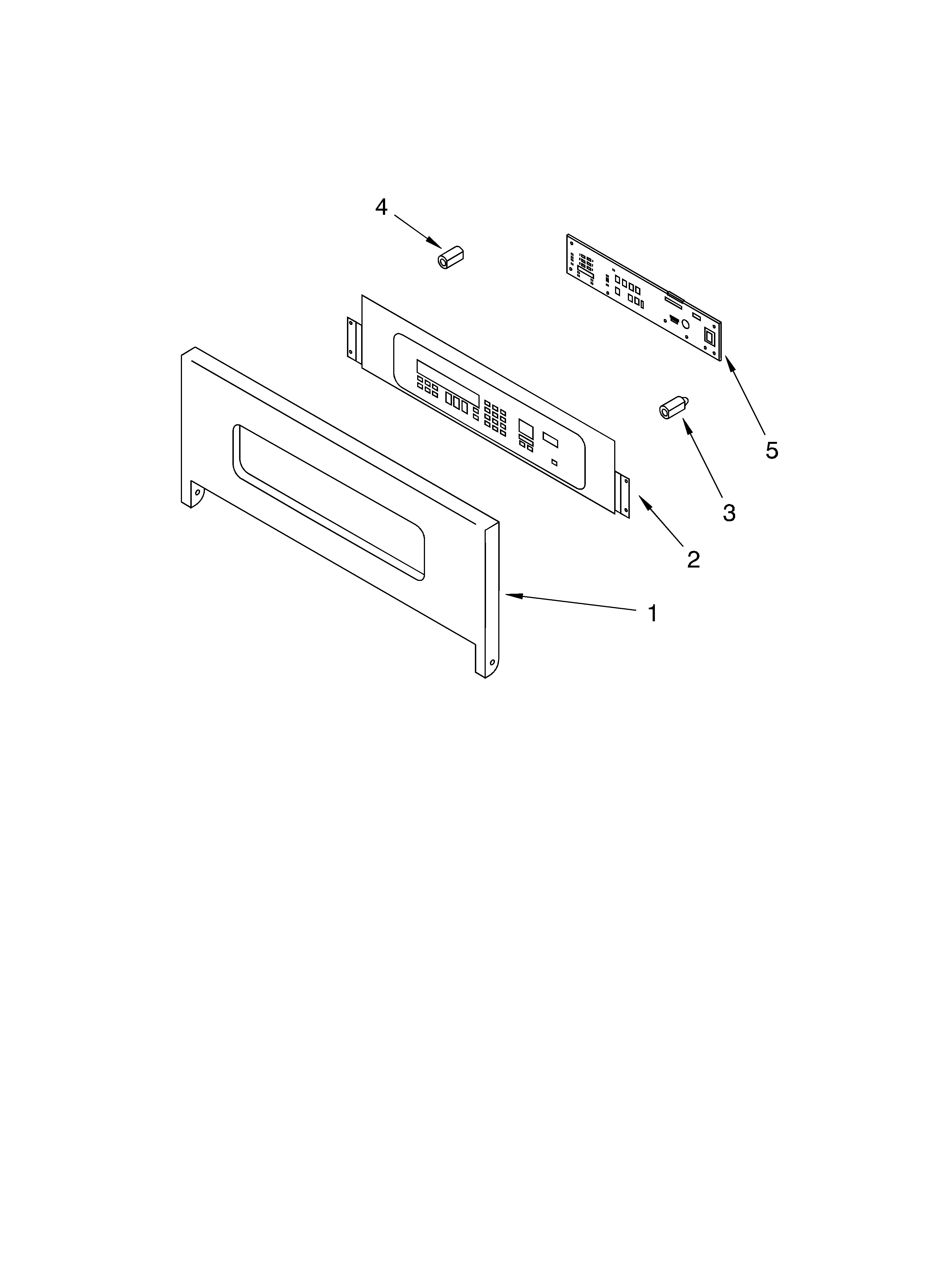 KitchenAid KEBC141KWH1 control panel diagram