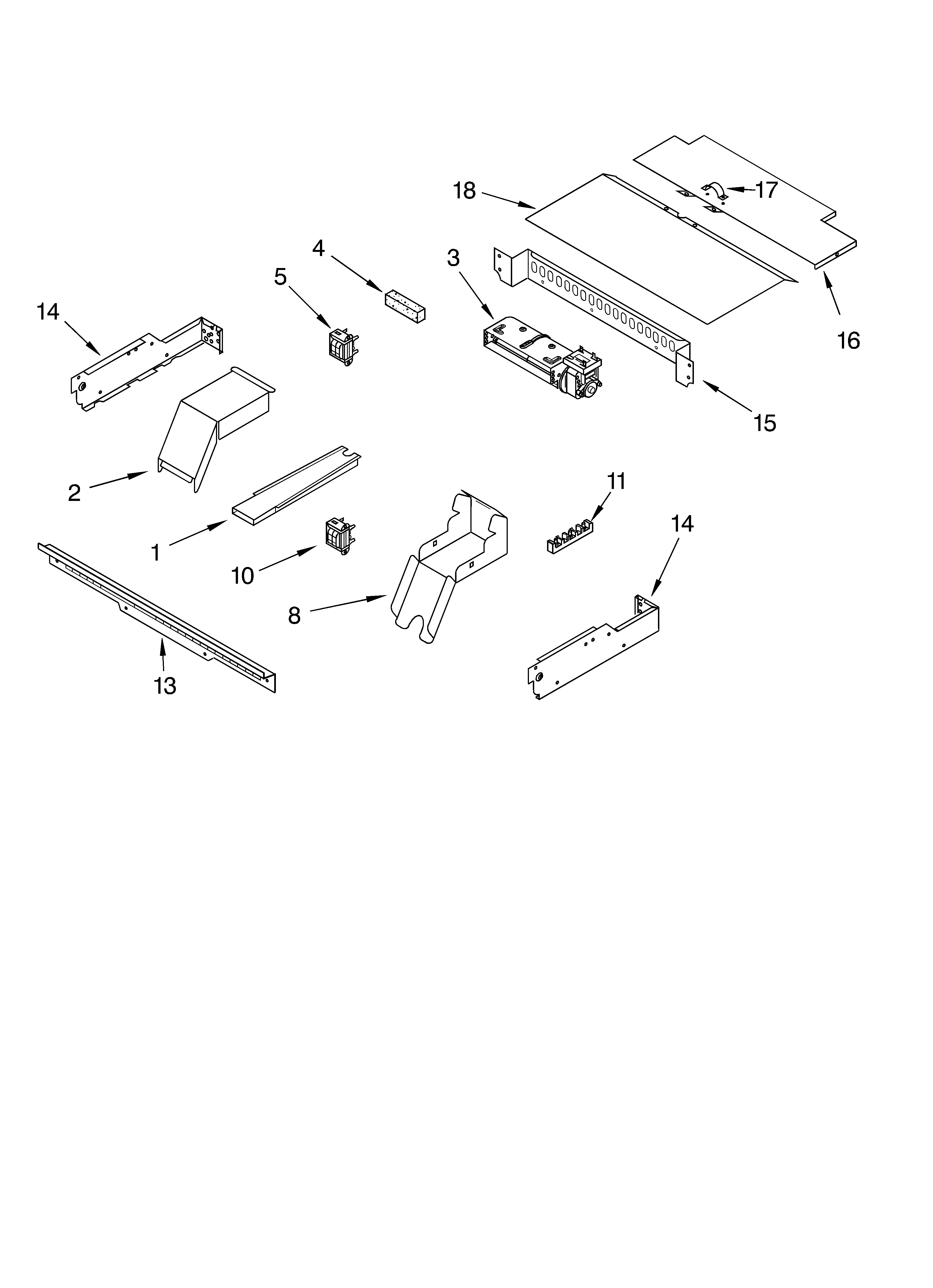 KitchenAid KEBC141KWH1 top venting/optional diagram