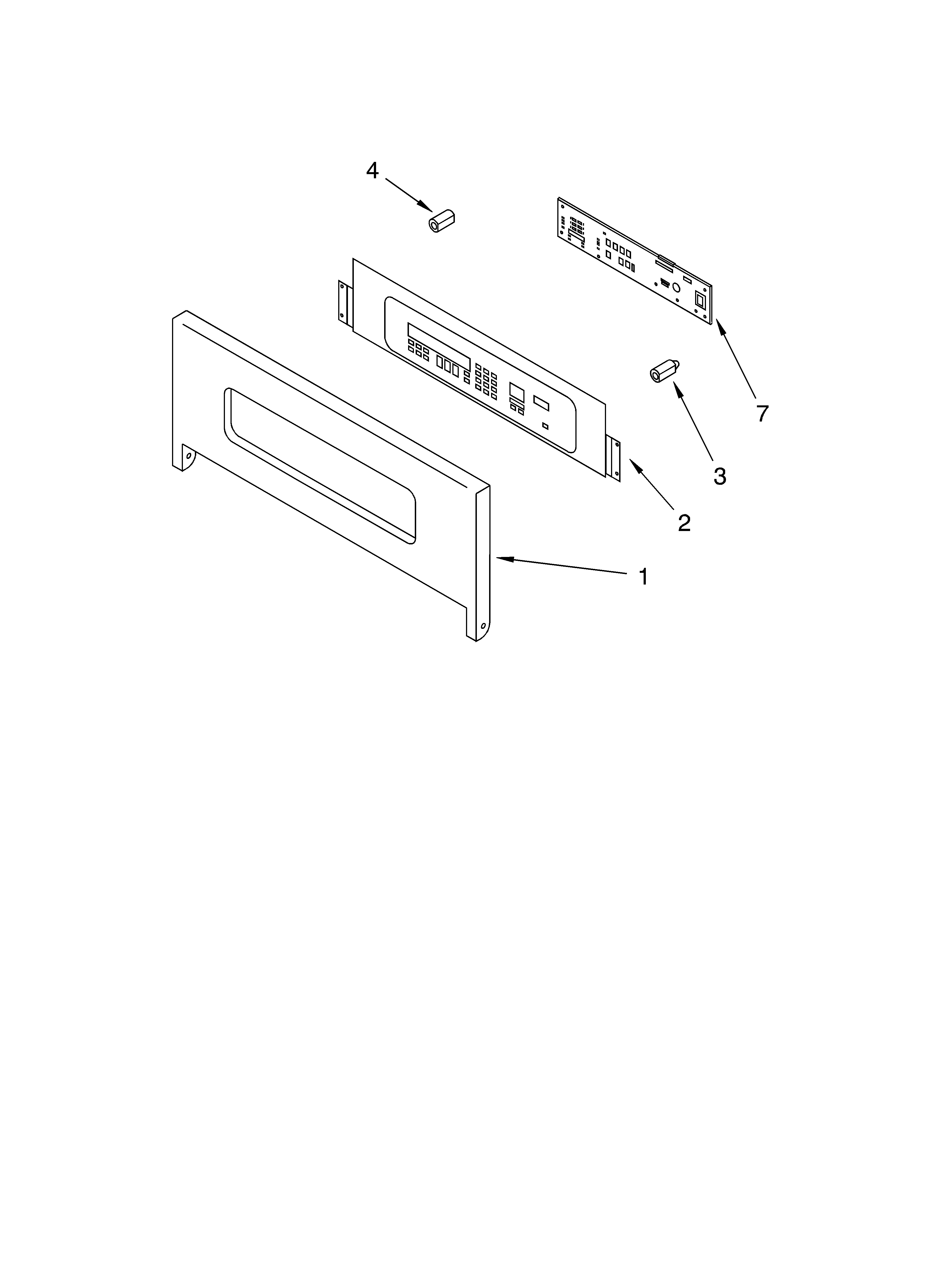 KitchenAid KEBC177KWH1 control panel diagram