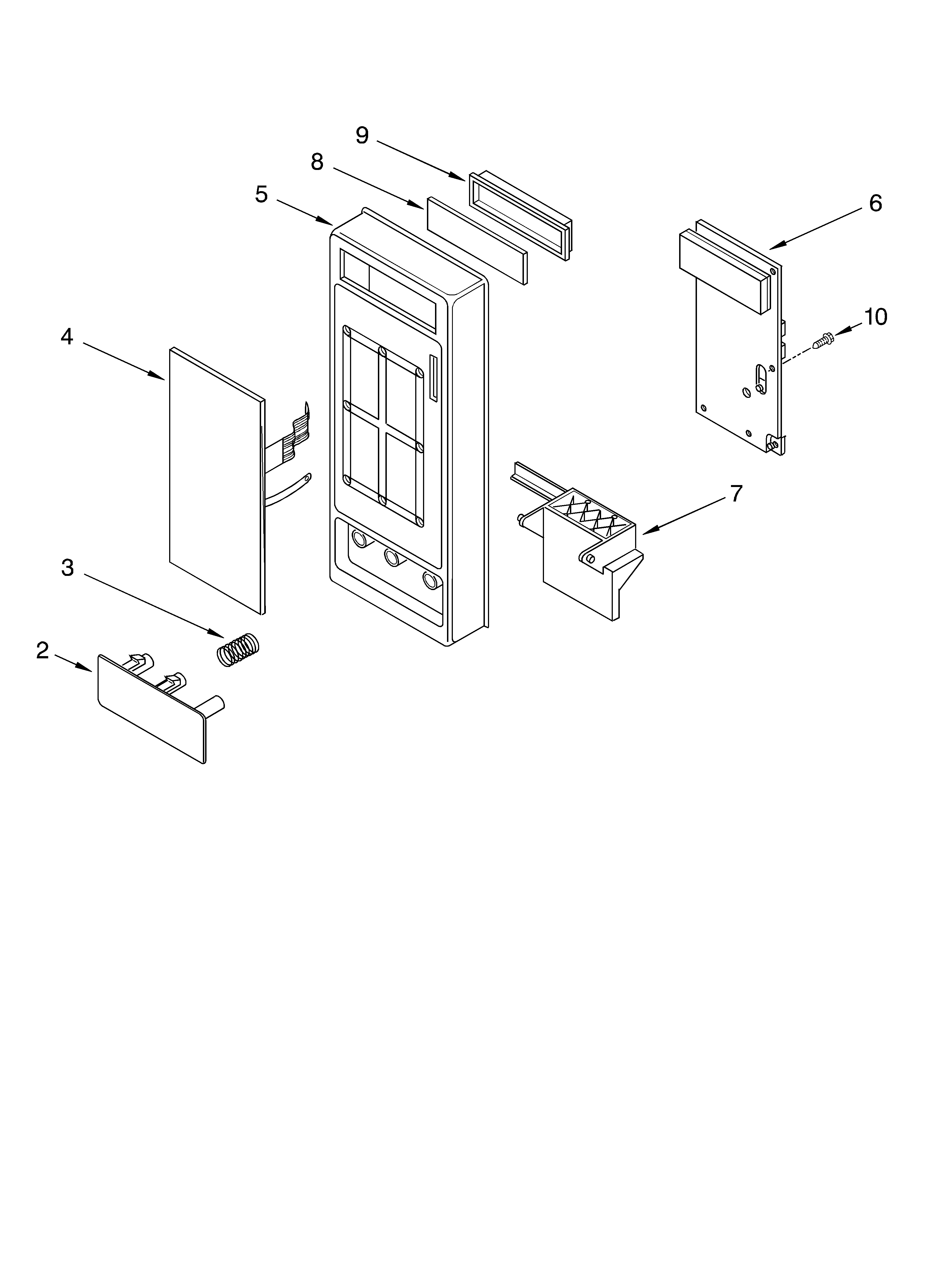 Whirlpool MT4070SKQ0 control panel diagram