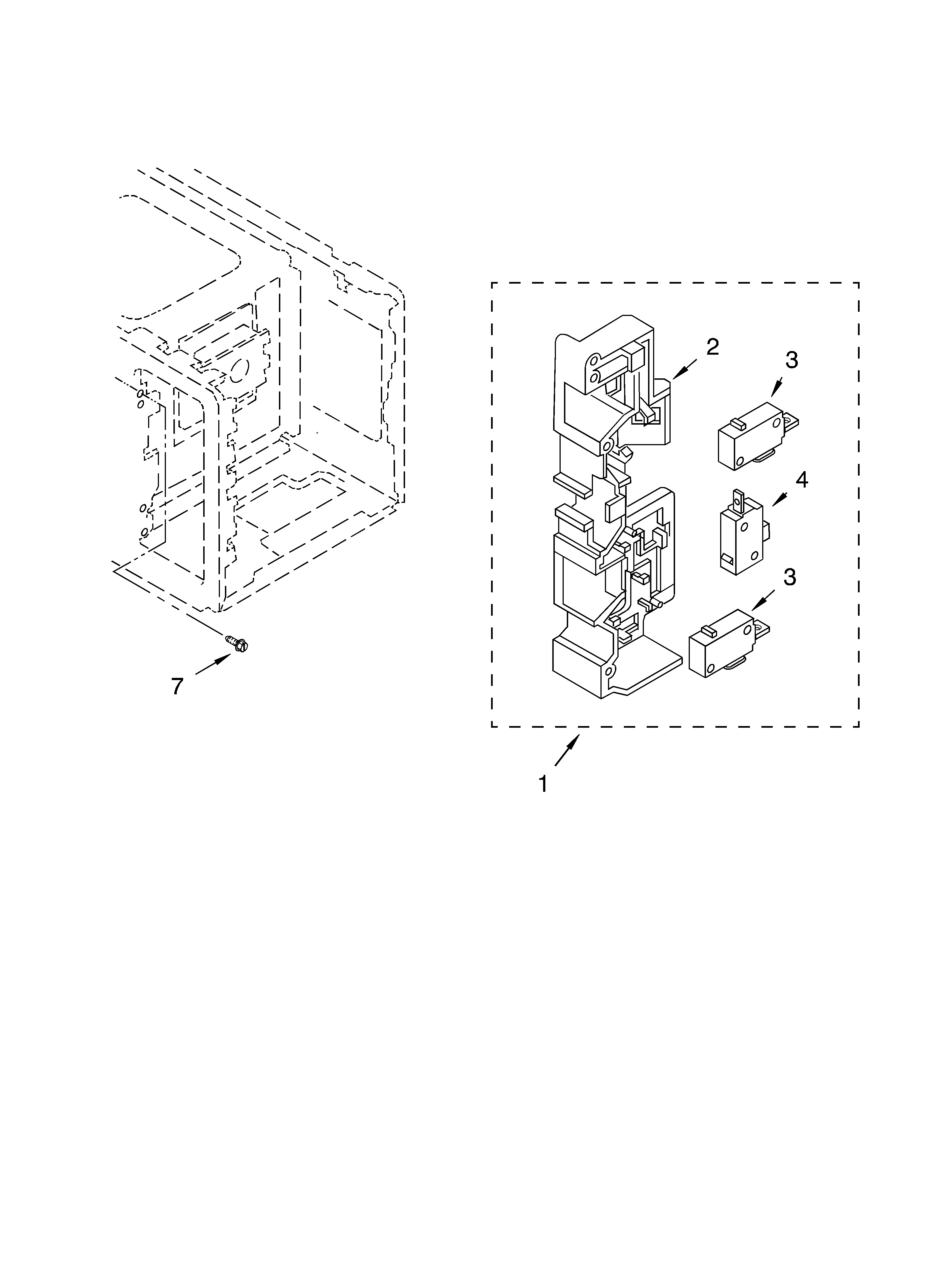 Whirlpool MT4070SKQ0 latch board diagram