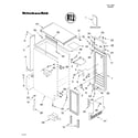 KitchenAid KUIS155HBT3 cabinet liner and door/literature diagram