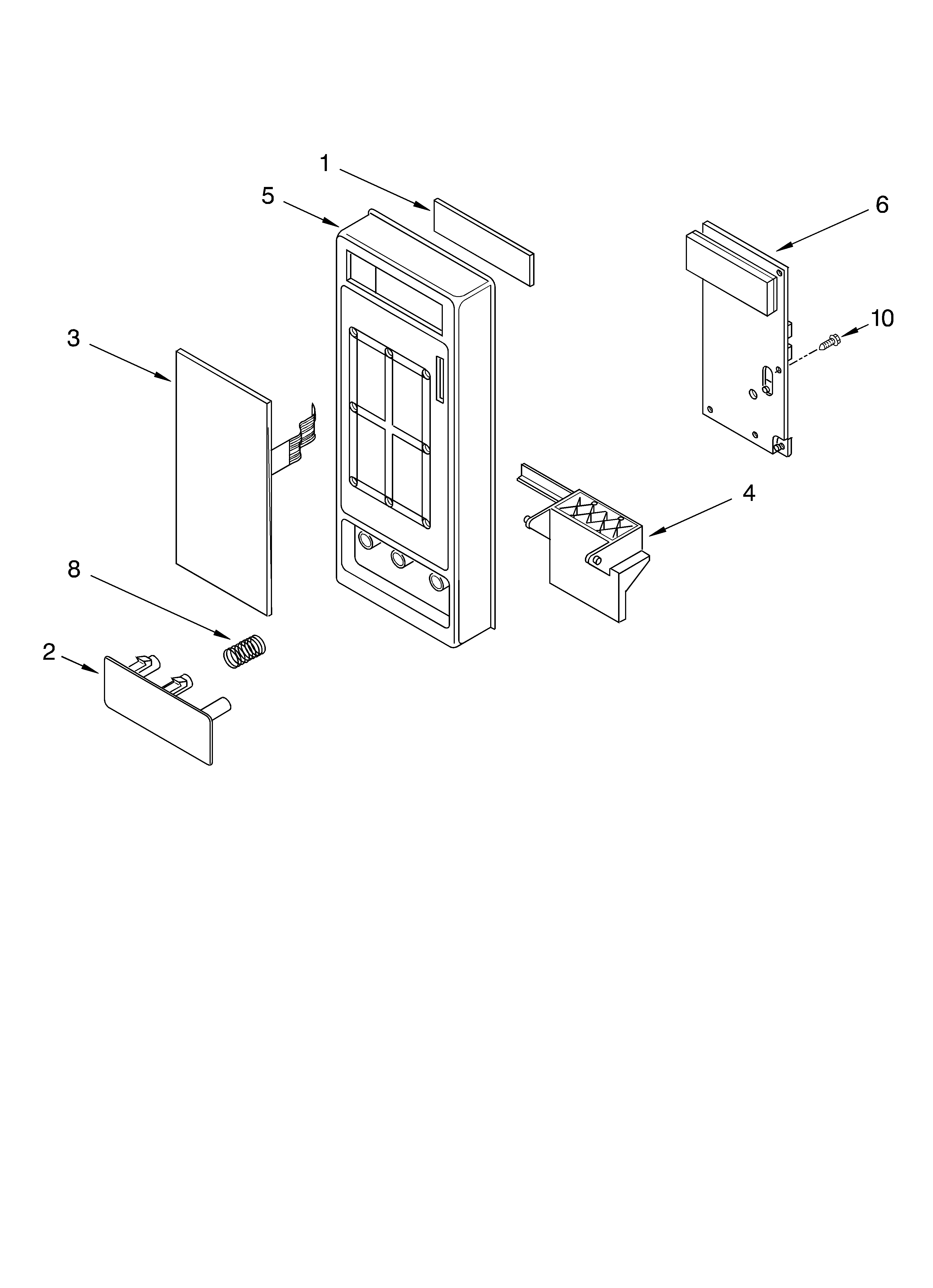 Whirlpool MT4210SKQ0 control panel diagram