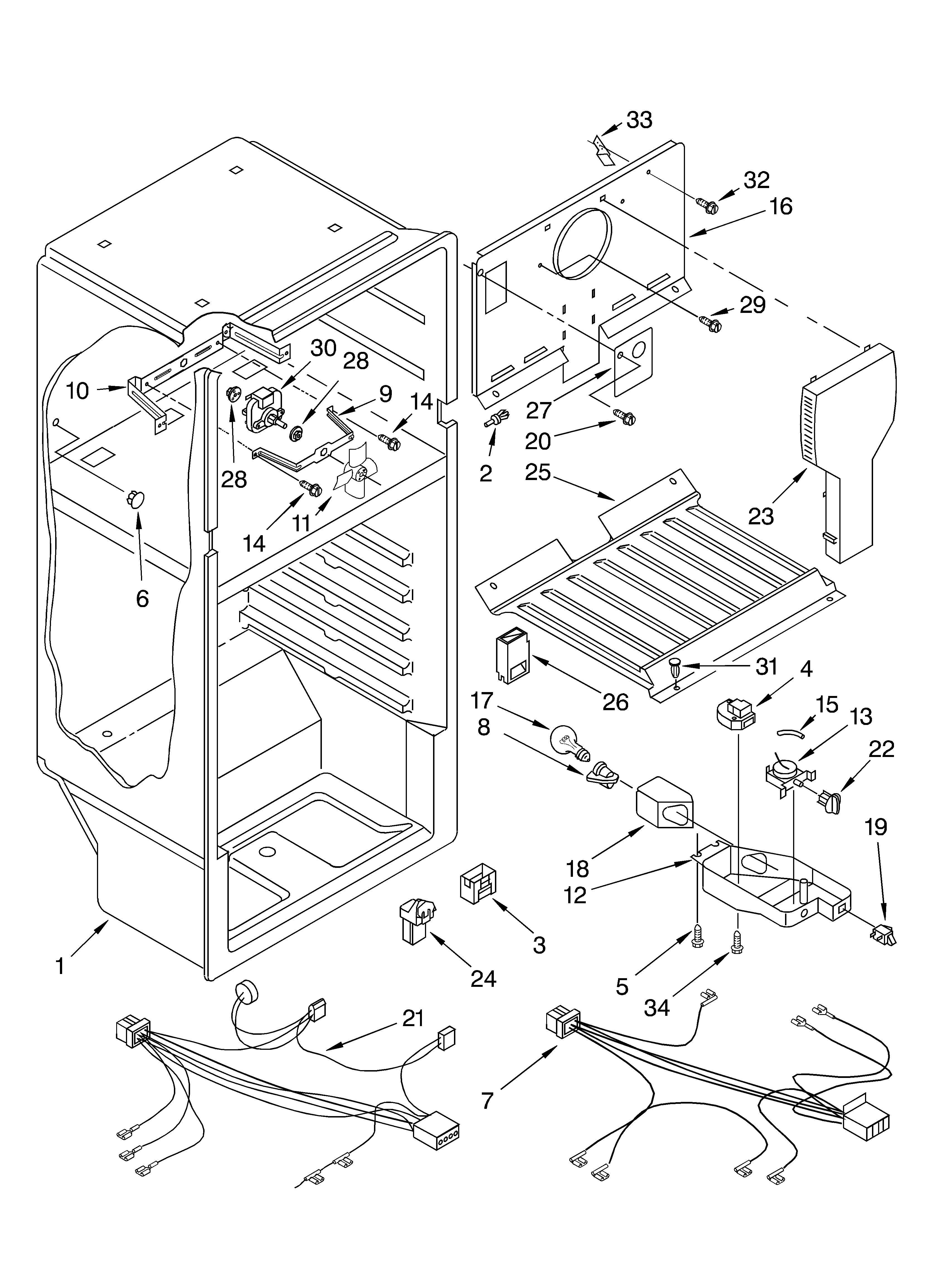 Kirkland ST14CKXKQ01 liner diagram