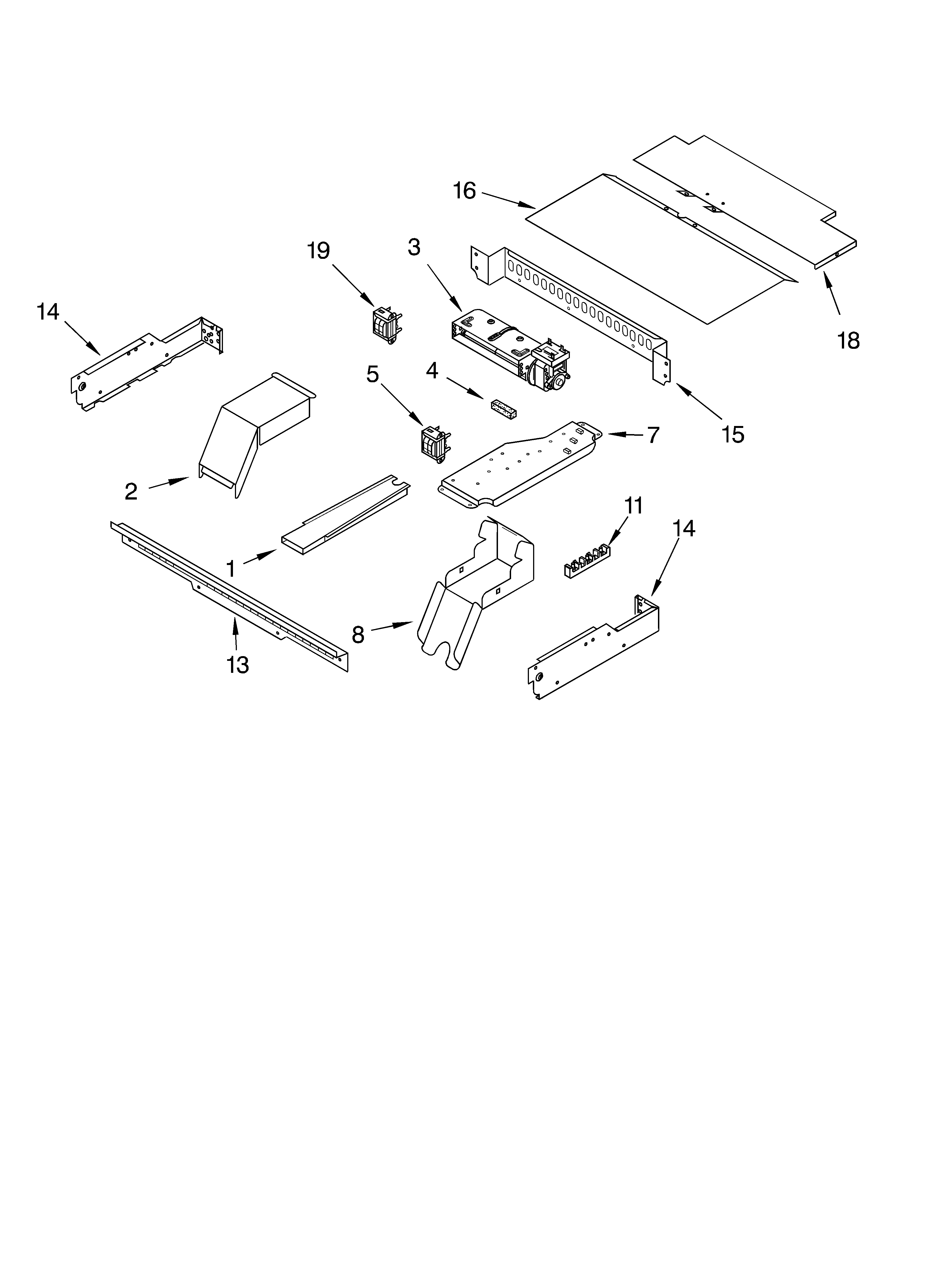 KitchenAid KEBC107KWH0 top venting diagram