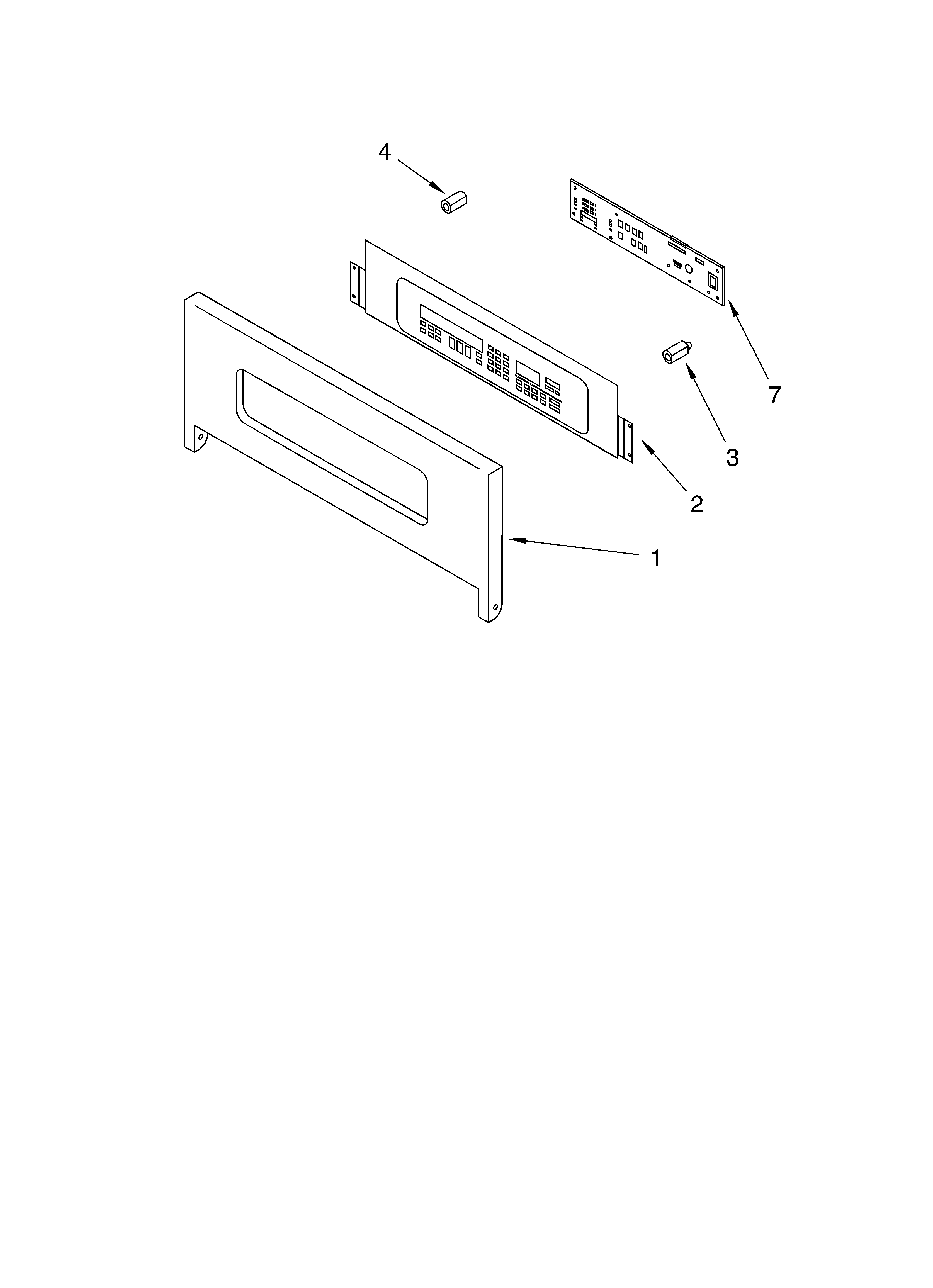 KitchenAid KEBC107KBT1 control panel diagram