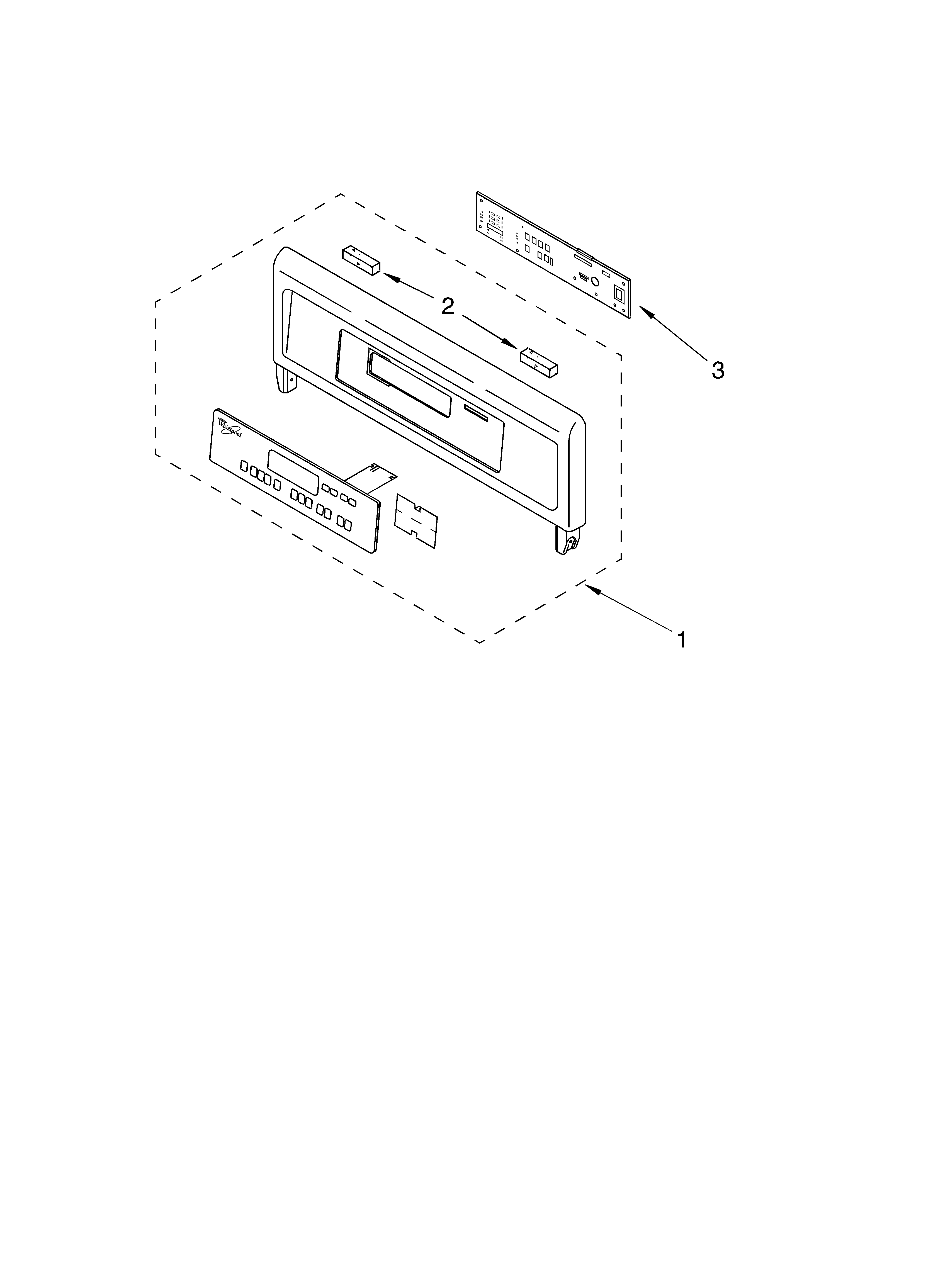 Whirlpool RBS275PDT13 control panel diagram